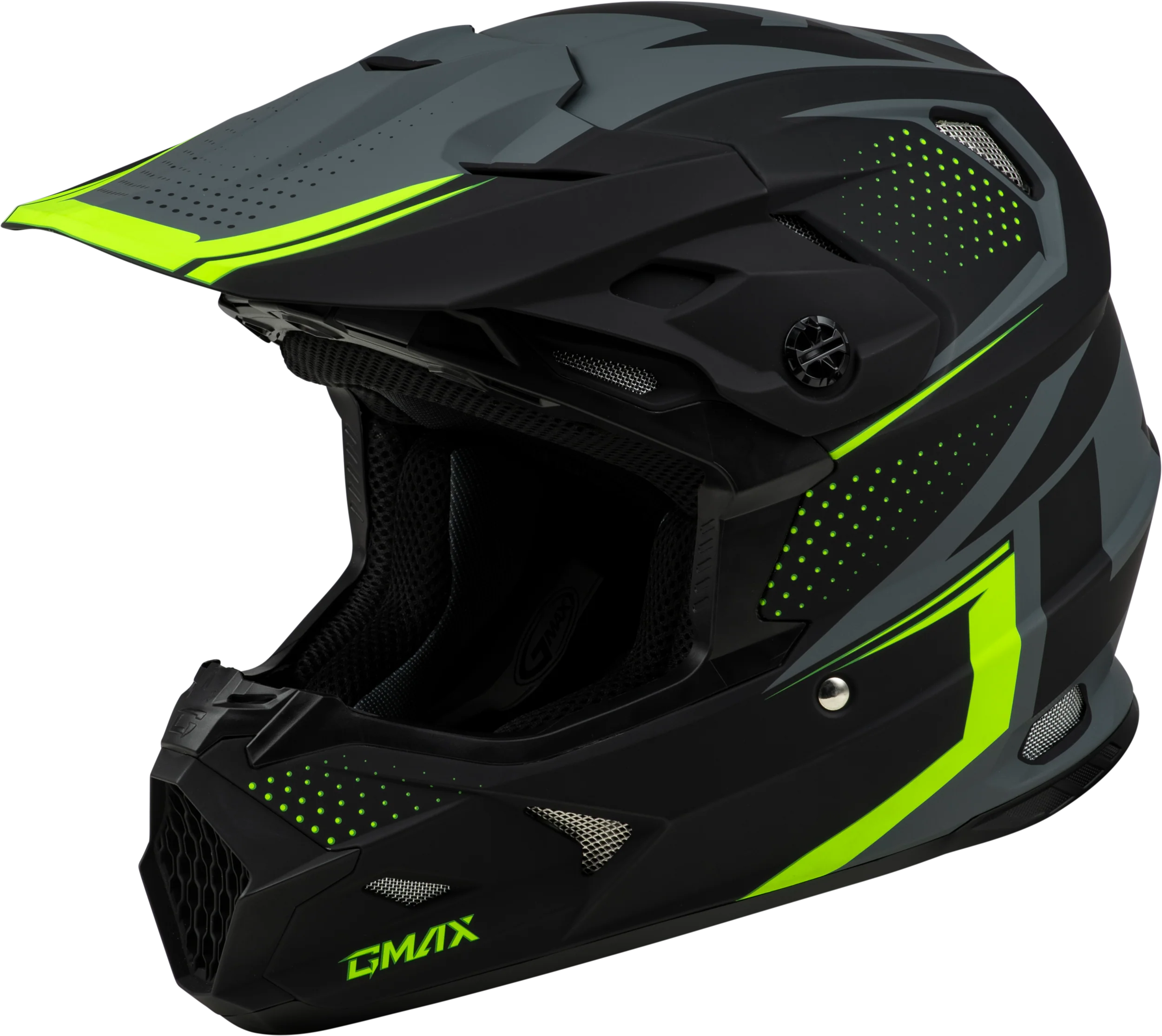 Mx-96 502 Helmet Matte Grey/Hi-Viz 2x