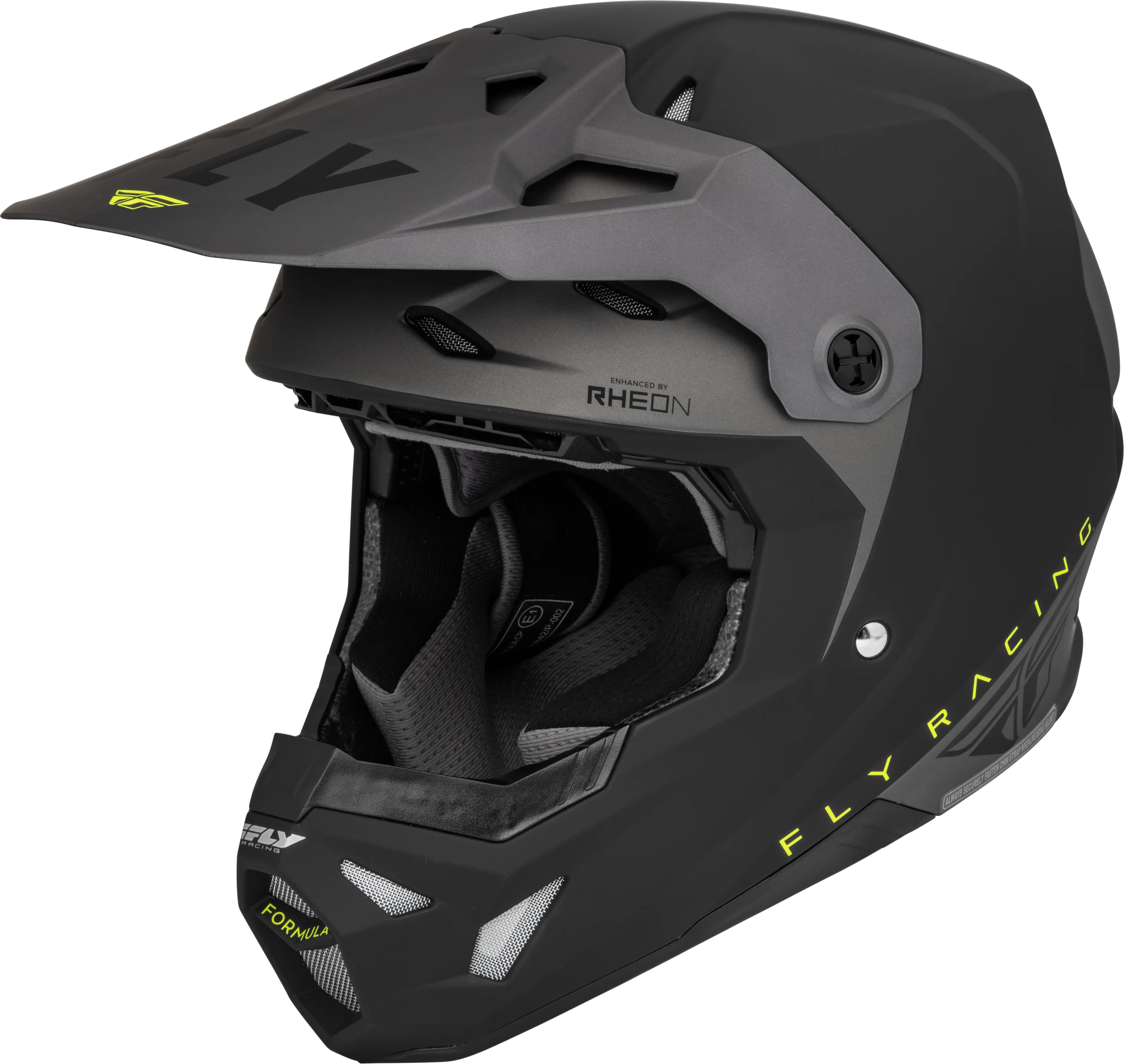 Youth Formula Cp Slant Helmet Matte Black/Grey/Hi-Vis Yl
