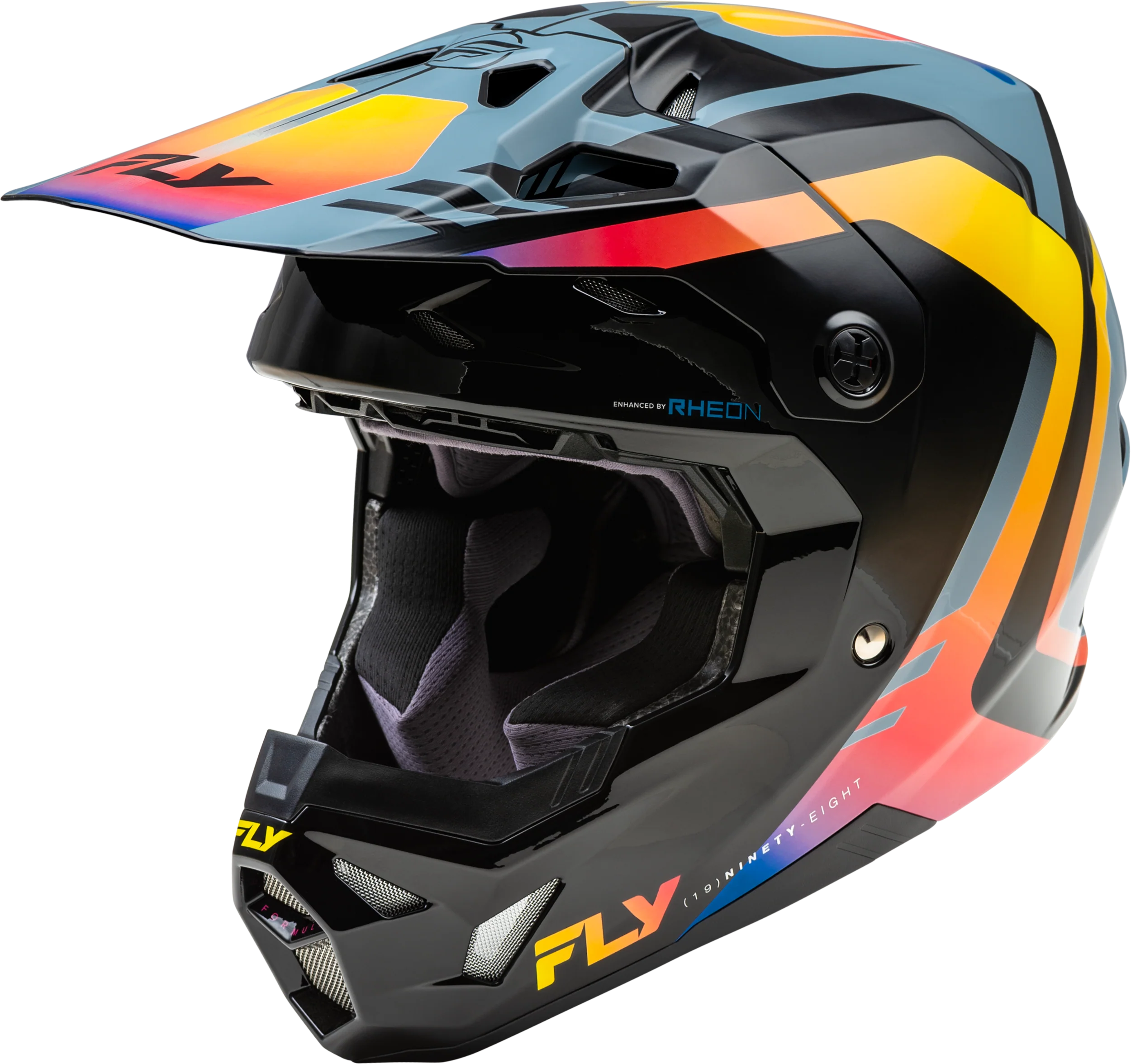 Formula Cp Krypton Helmet Grey/Black/Electric Fade Md
