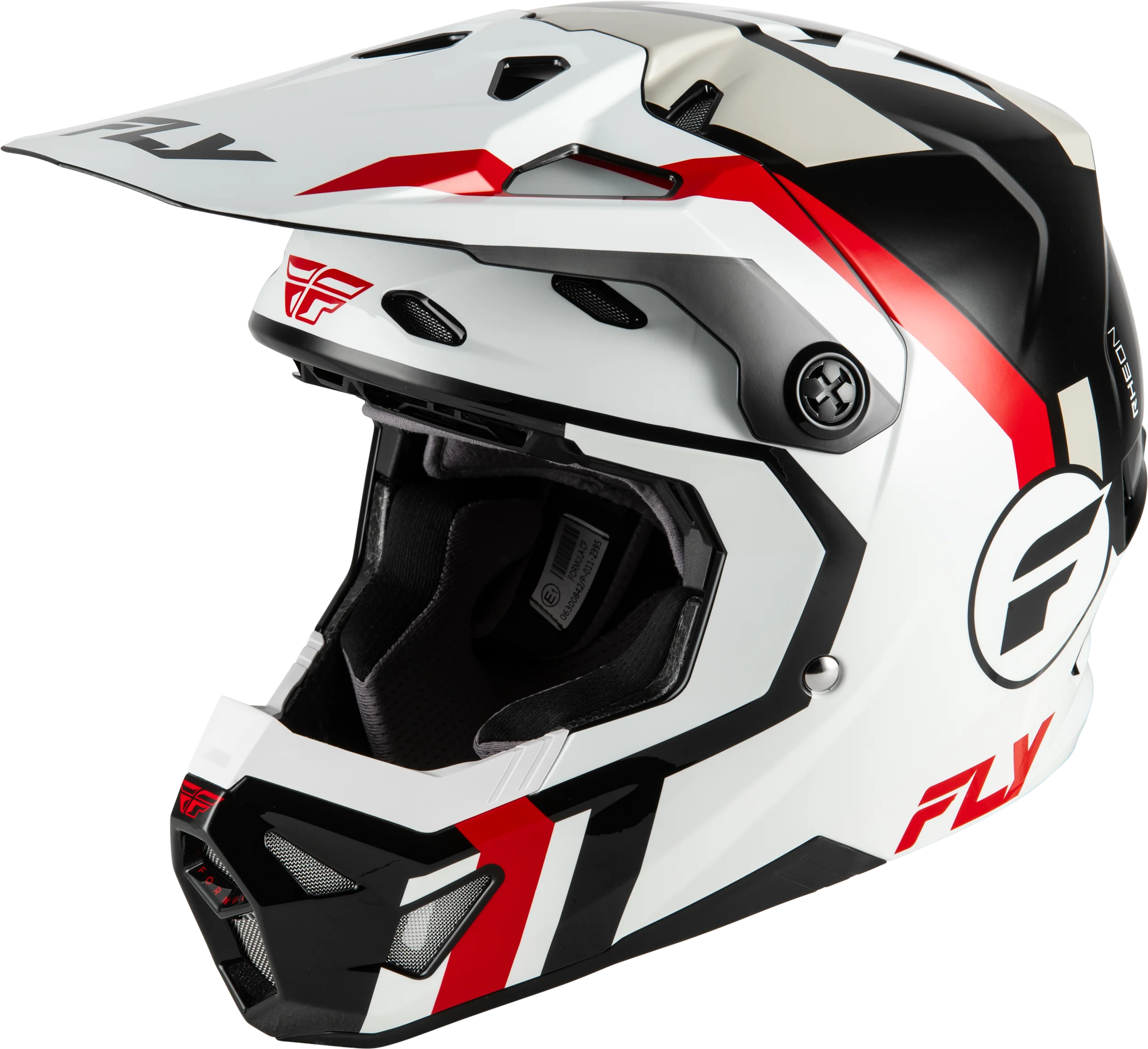 Youth Formula Cp Seal Helmet White/Black/Red Yl