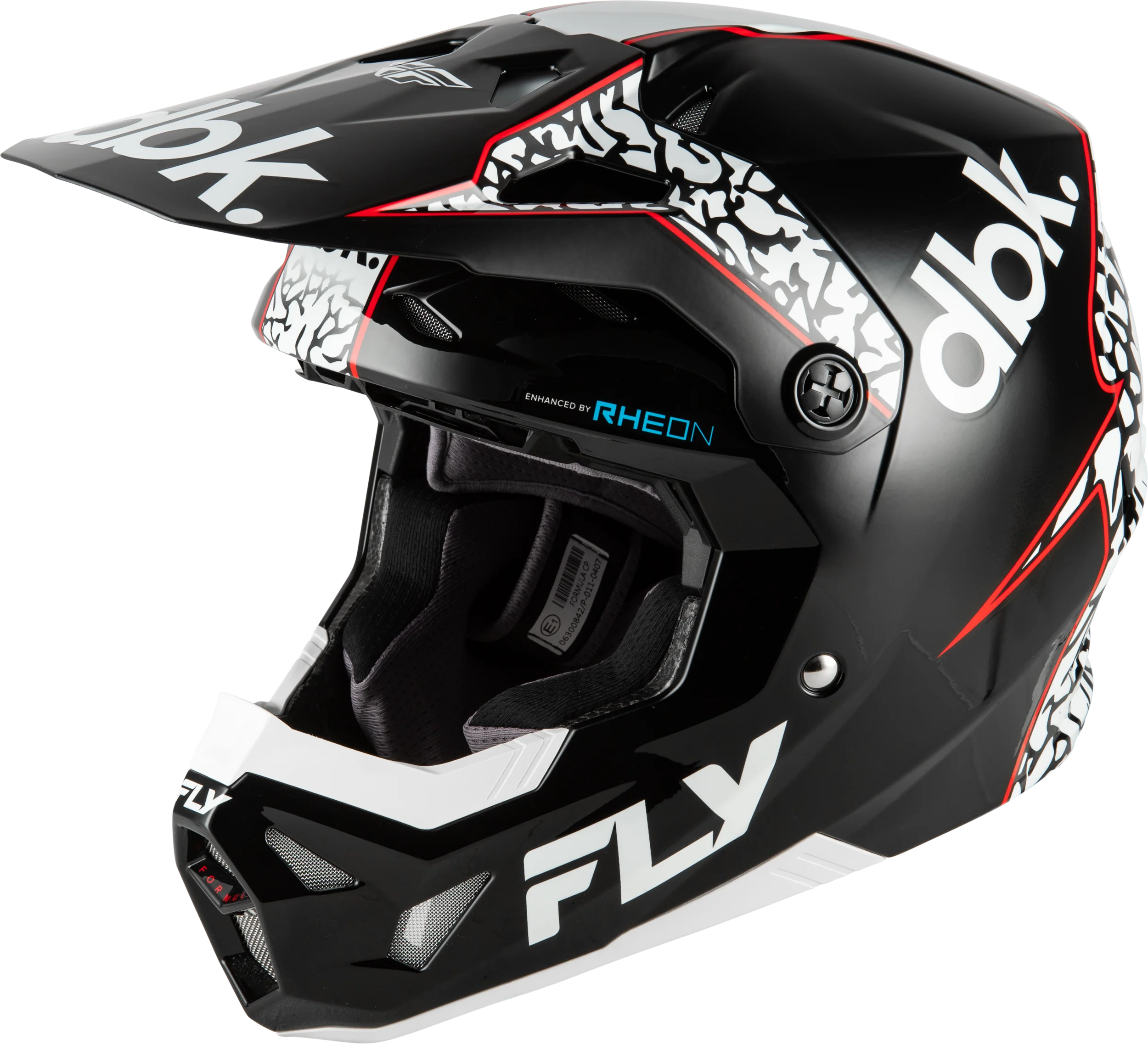 Youth Formula Cp Dbk Helmet Black/White/Red Yl