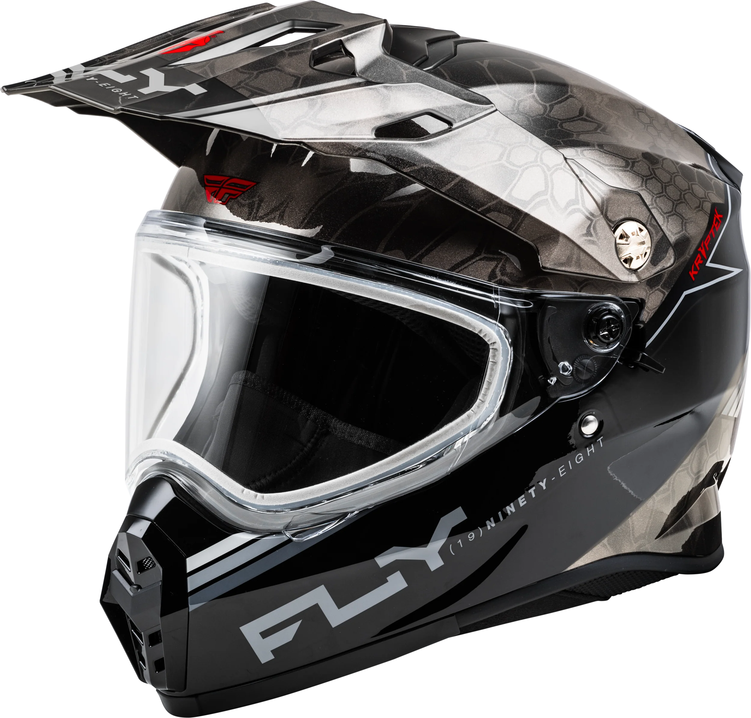 Trekker Cw Conceal Helmet Dual Shld Black/Grey/White Sm