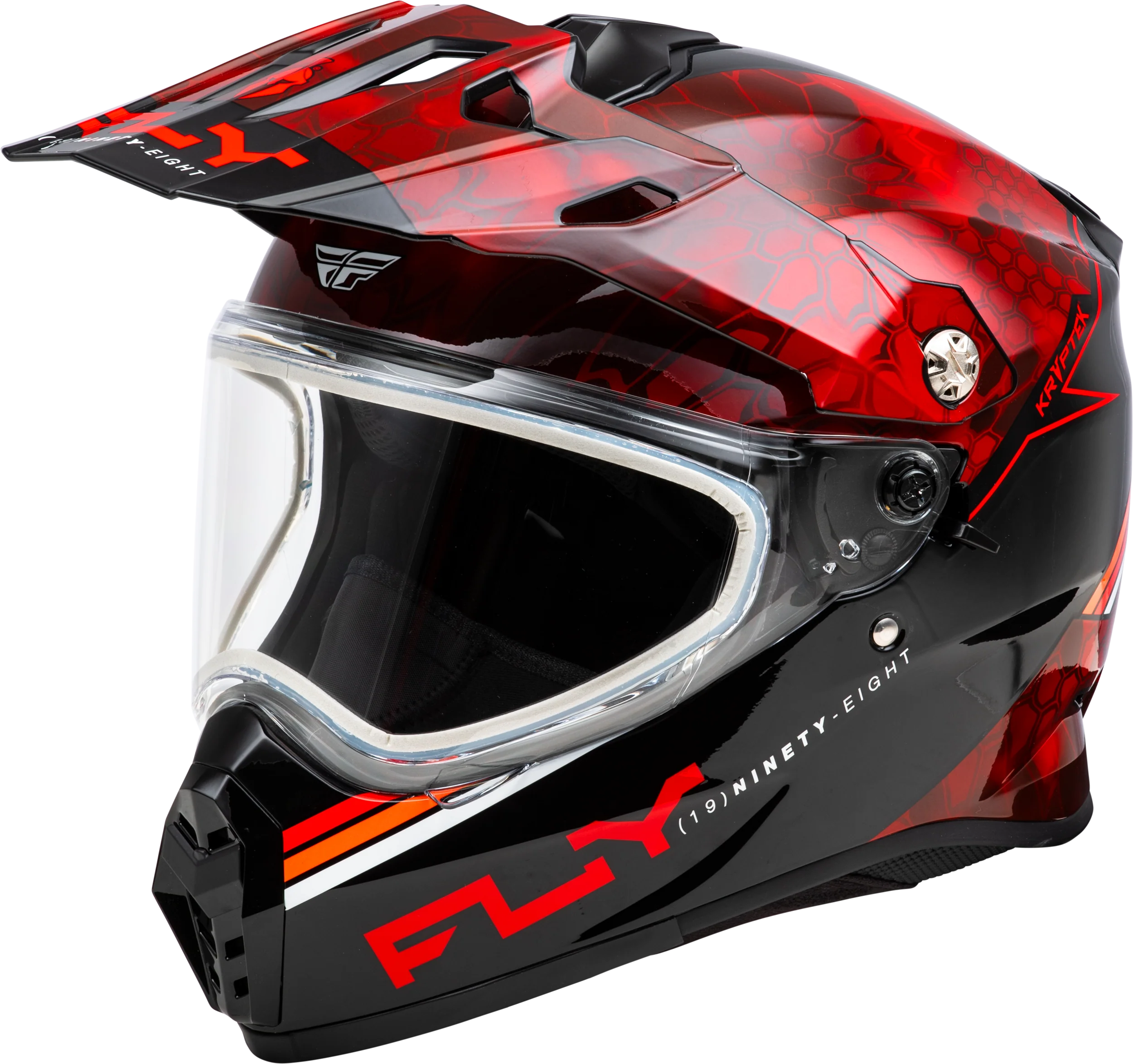 Trekker Cw Conceal Helmet Dual Shld Red/Black Xs