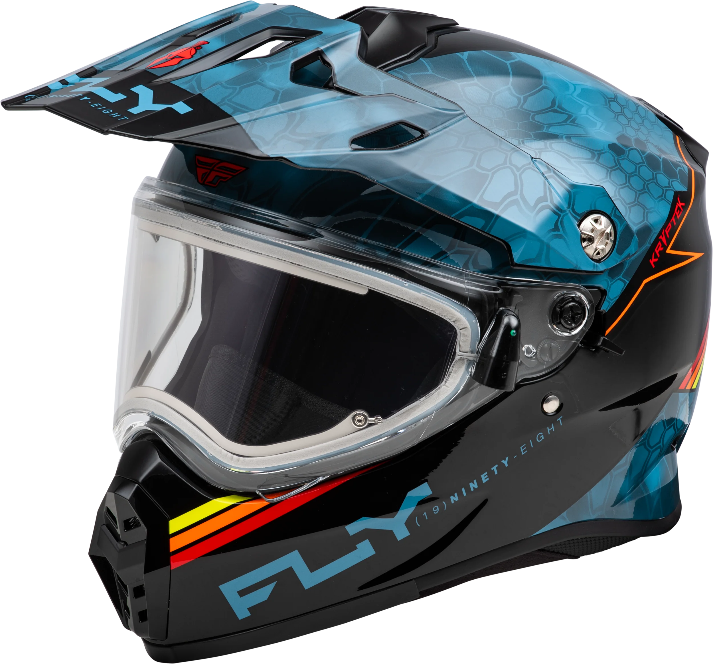 Trekker Cw Conceal Helmet Elec Shld Slate/Black/Red Xs