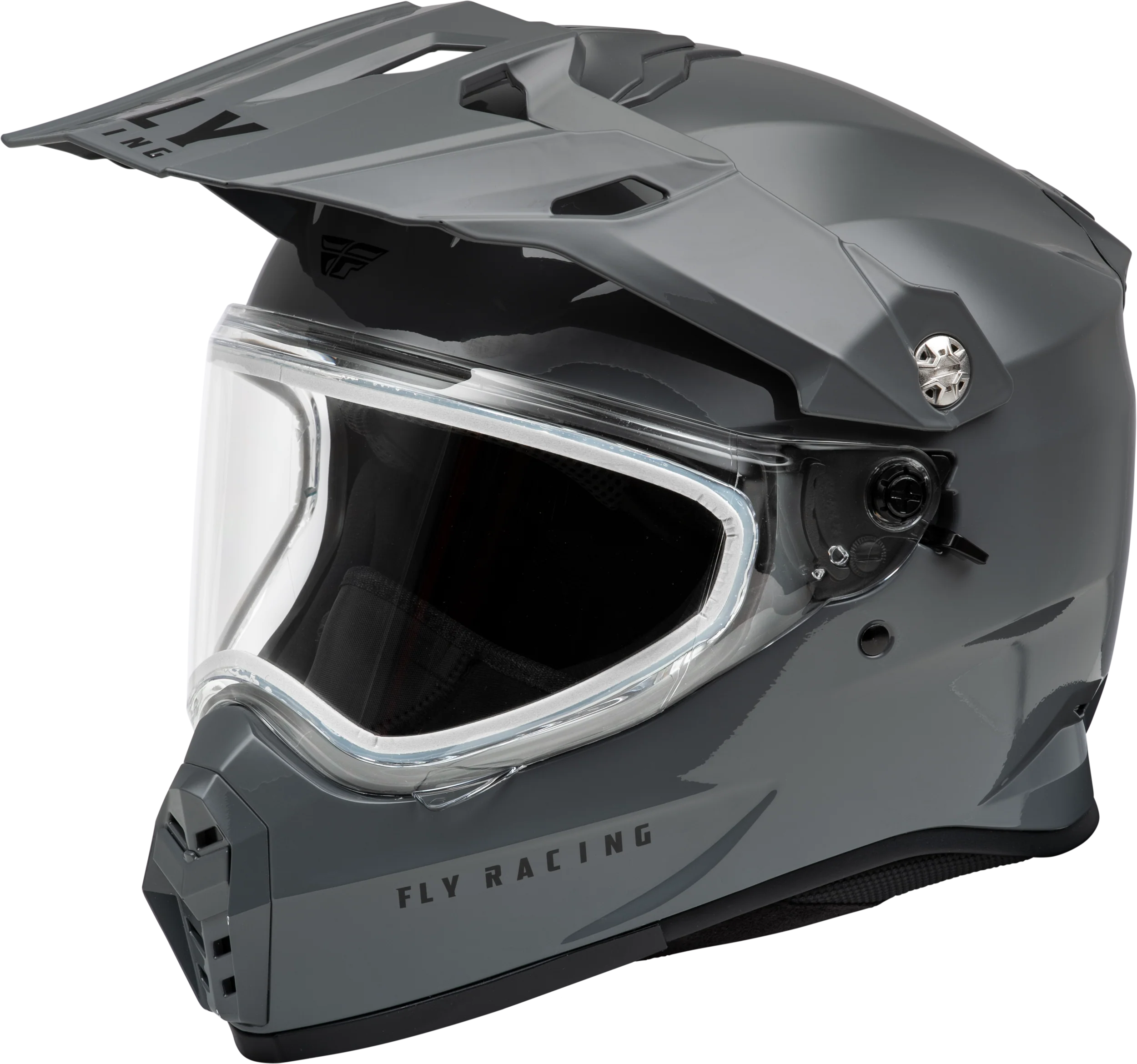 Trekker Cw Solid Helmet Dual Shld Grey 2x