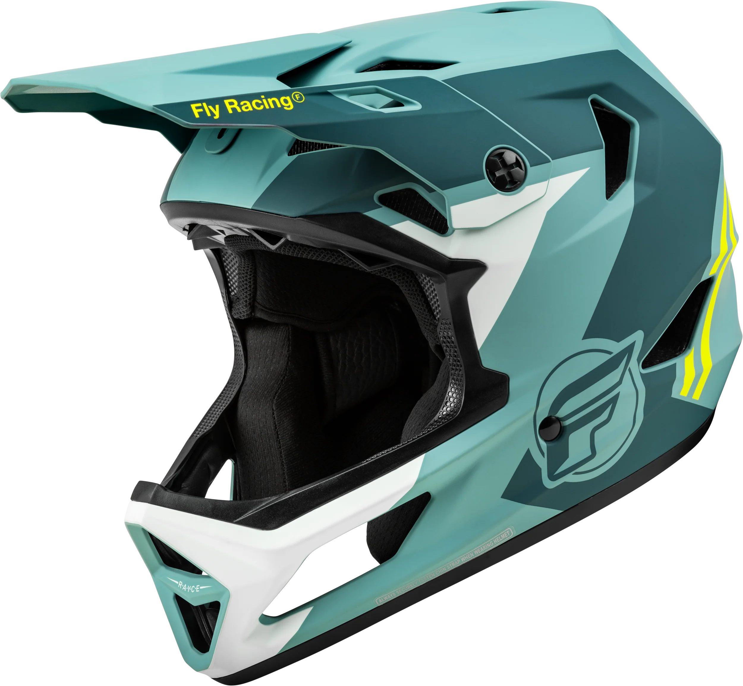 Rayce Bicycle Helmet Matte Blue Stone/Hi-Vis Sm