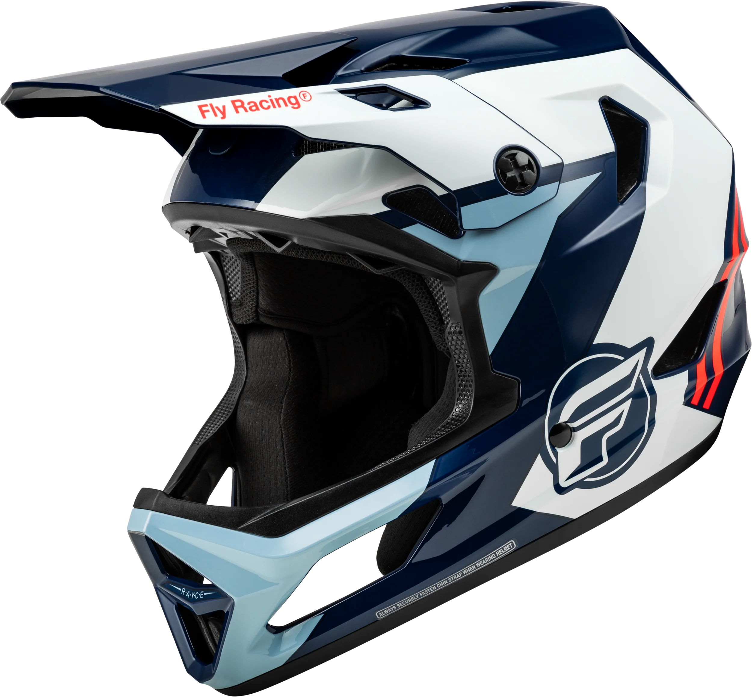 Rayce Bicycle Helmet Red/White/Blue Xl
