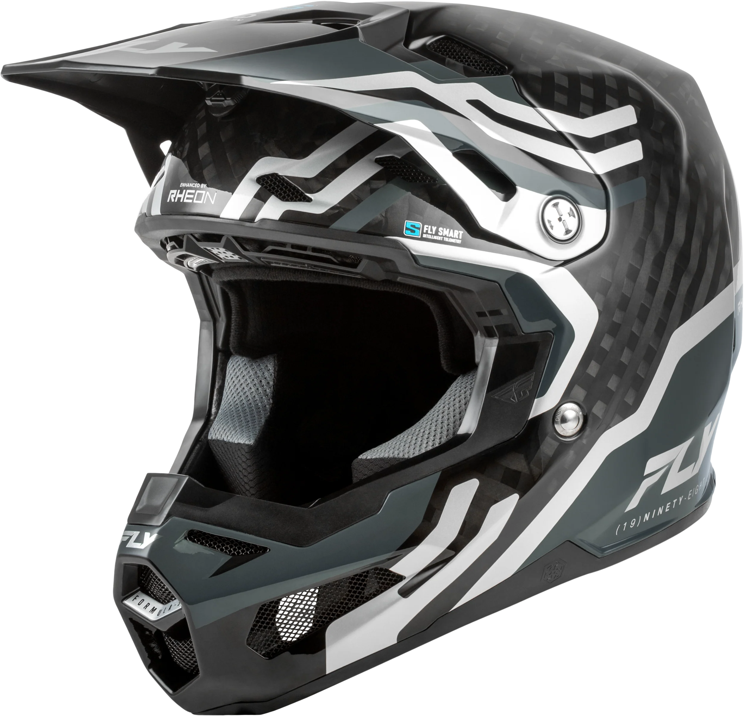 Formula S Carbon Byte Helmet Black Carbon/Grey/Silver Lg