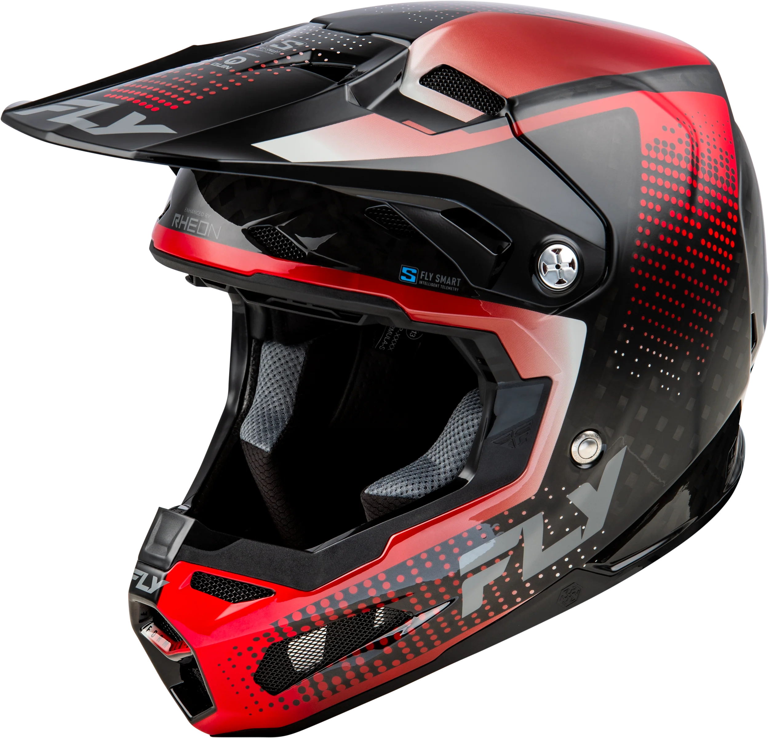 Yth Formula S Carbon Protocol Helmet Black Carbon/Red Yl