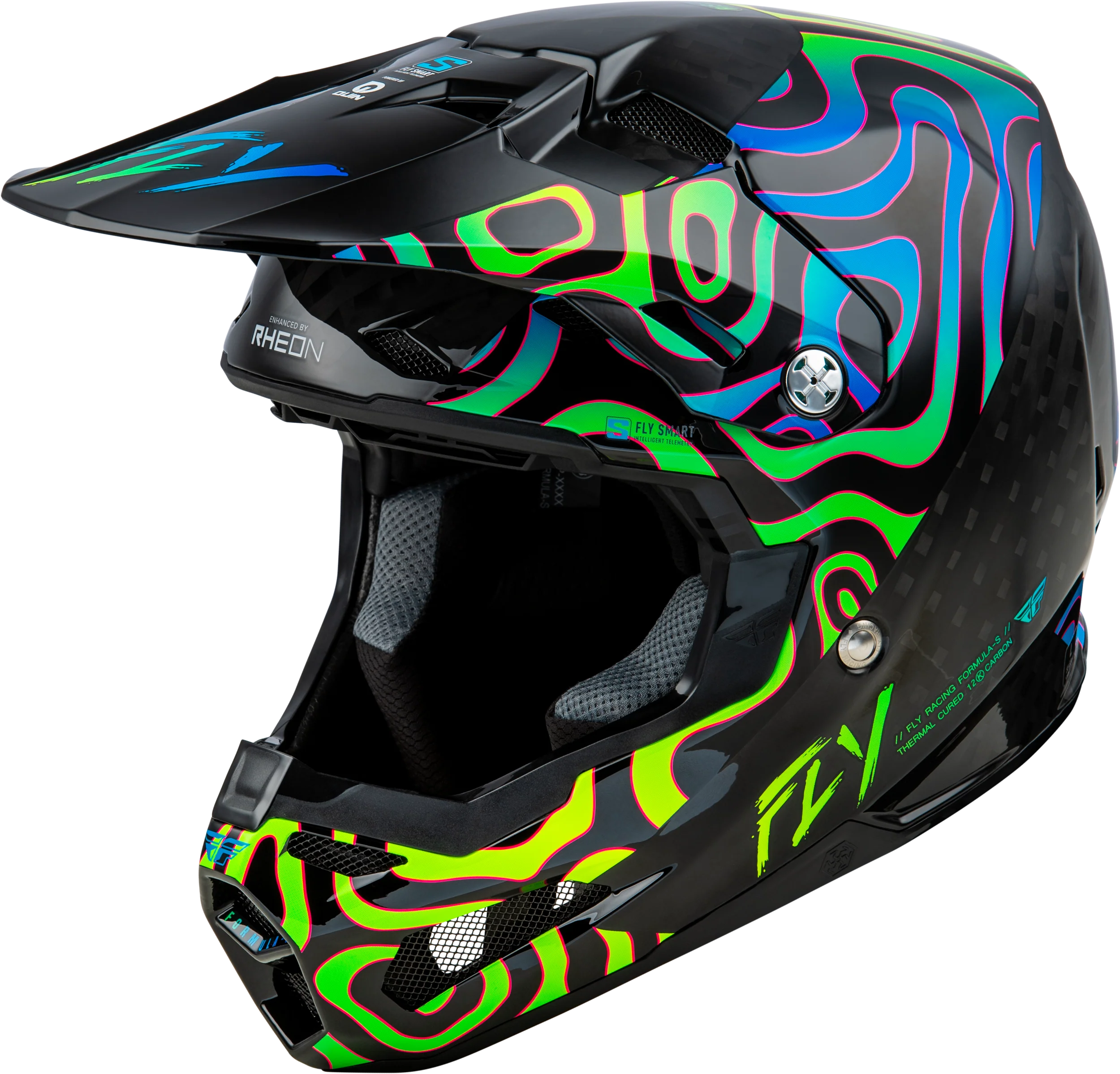 Yth Formula S Carbon Zen Hlmt Black Carbon/Blue/Yellow Yl