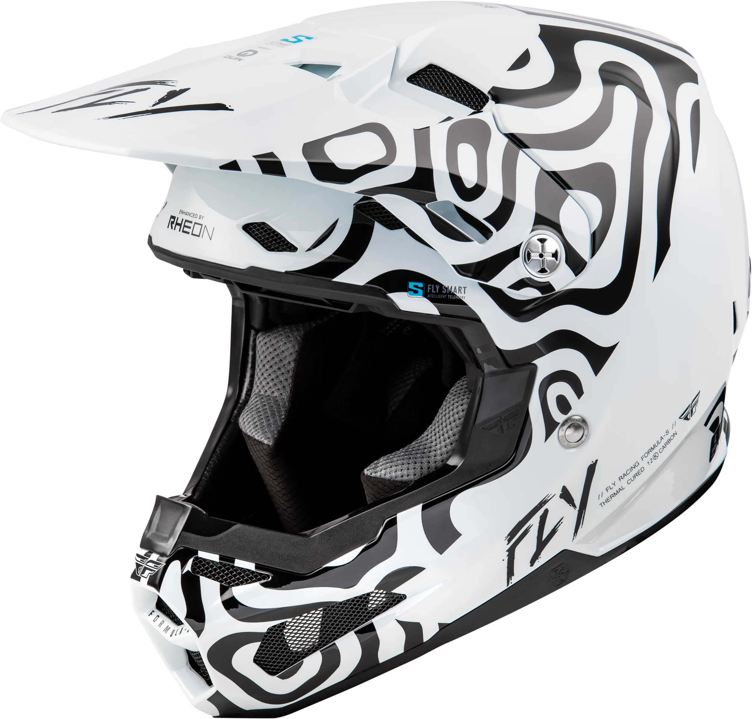 Formula S Carbon Abyss Helmet White/Black Lg