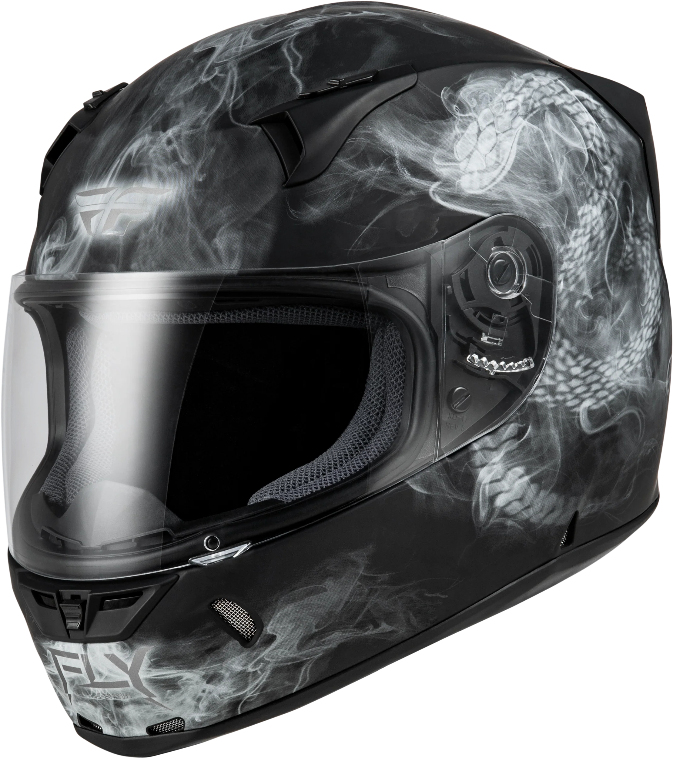 Revolt Coil Helmet Matte Black/White Sm