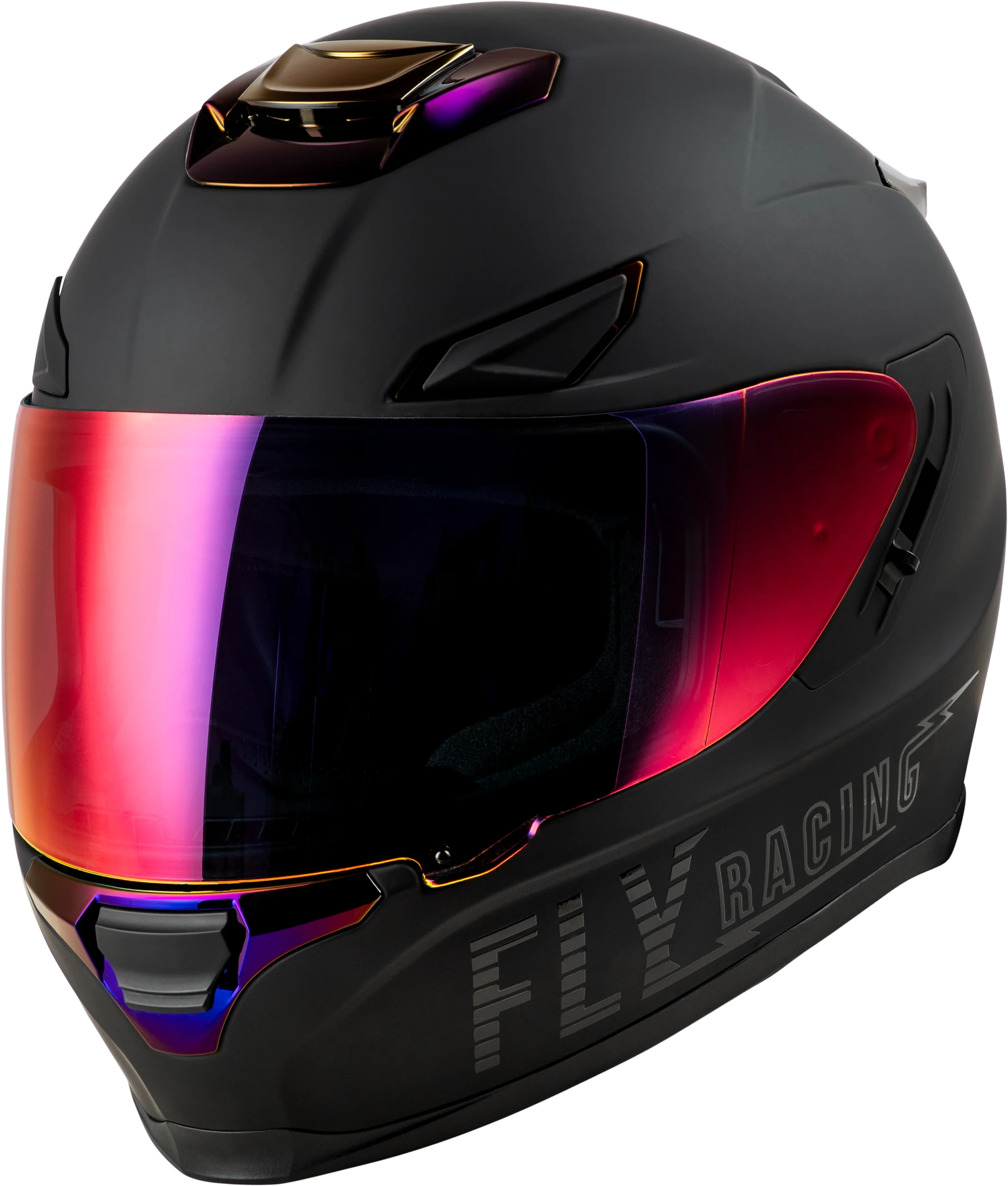 Sentinel Recon Helmet Matte Black/Purple Chrome Xs