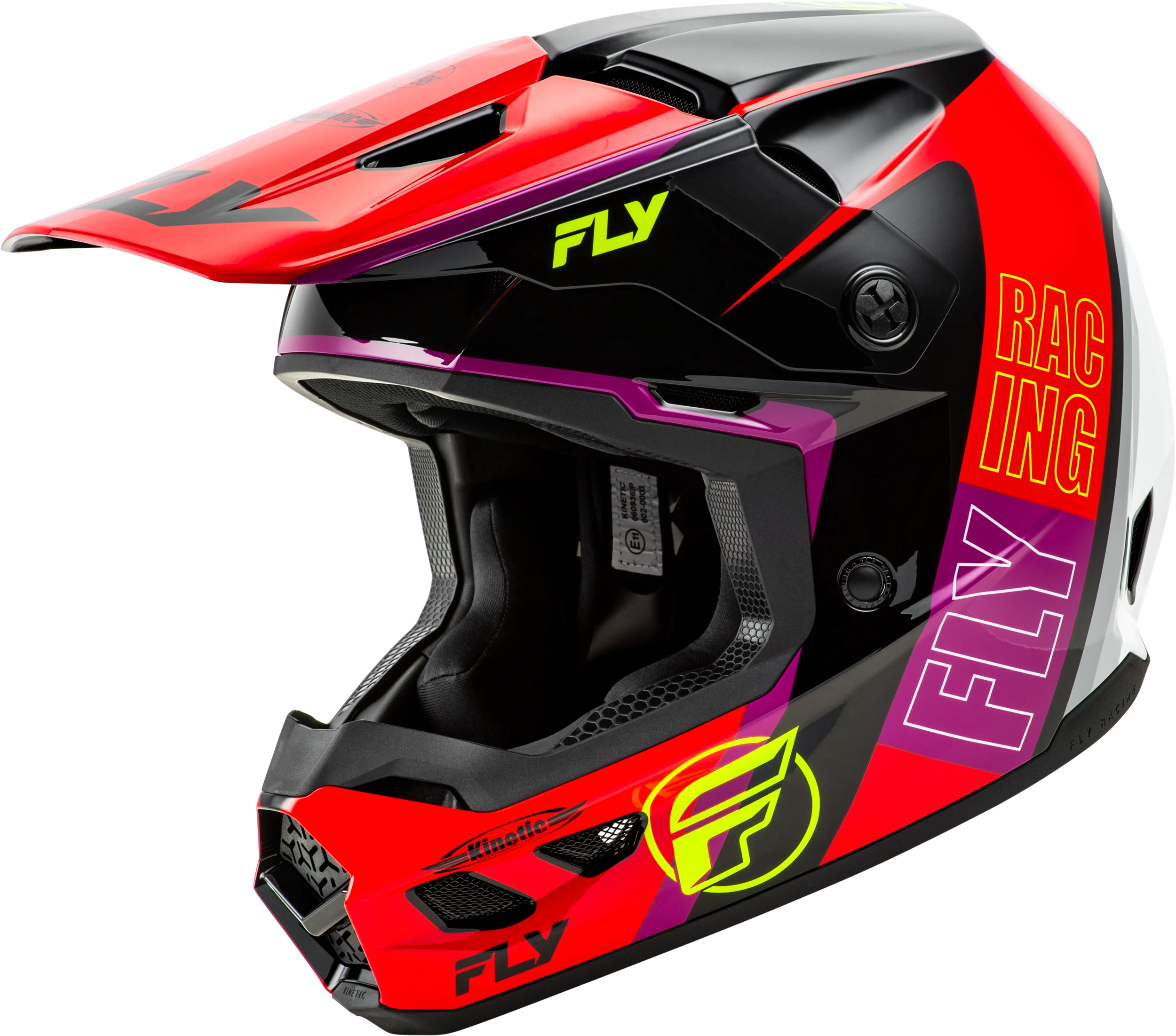 Kinetic Rally Helmet Red/Black/White Xs