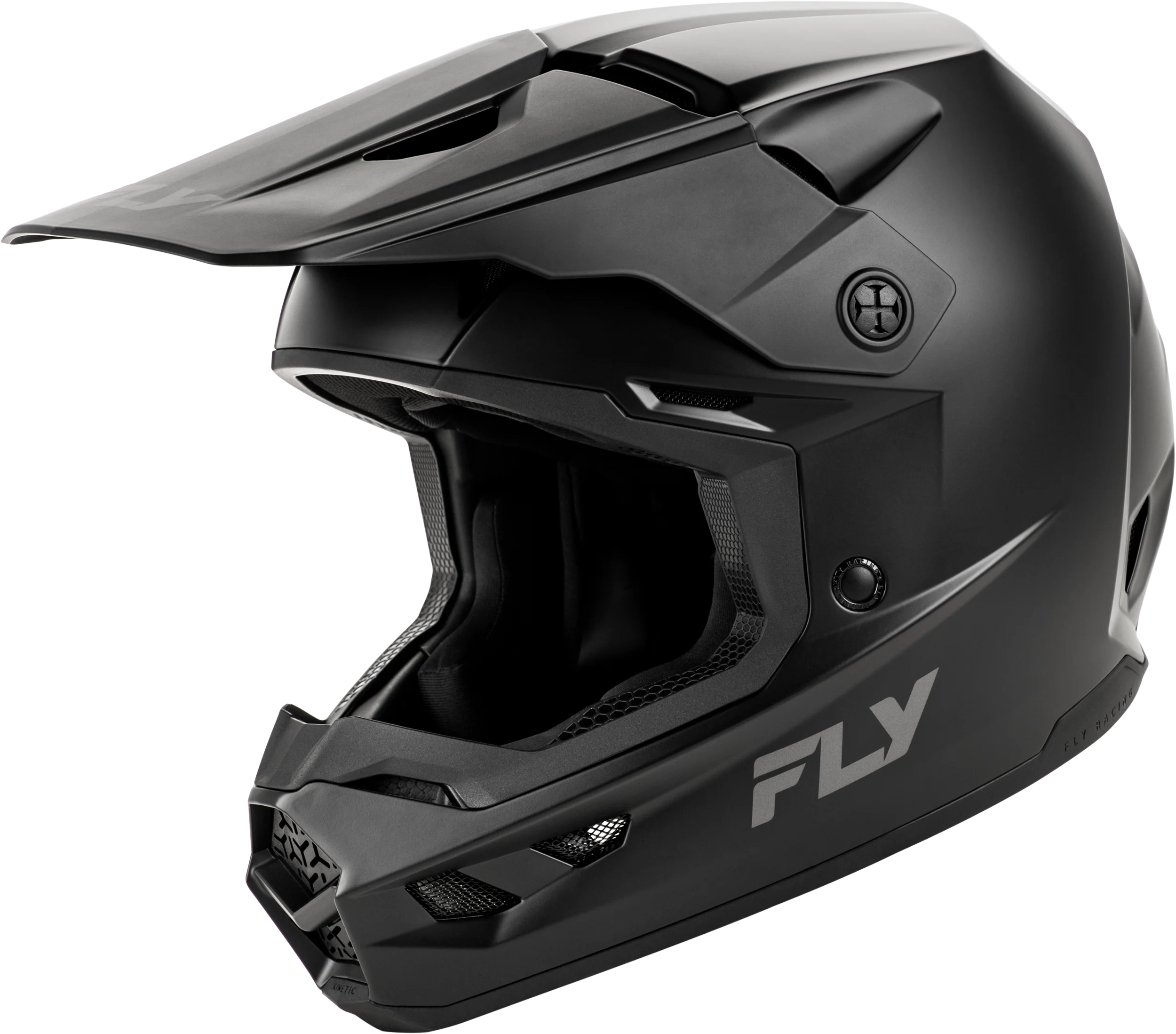 Youth Kinetic Solid Helmet Matte Black Ym