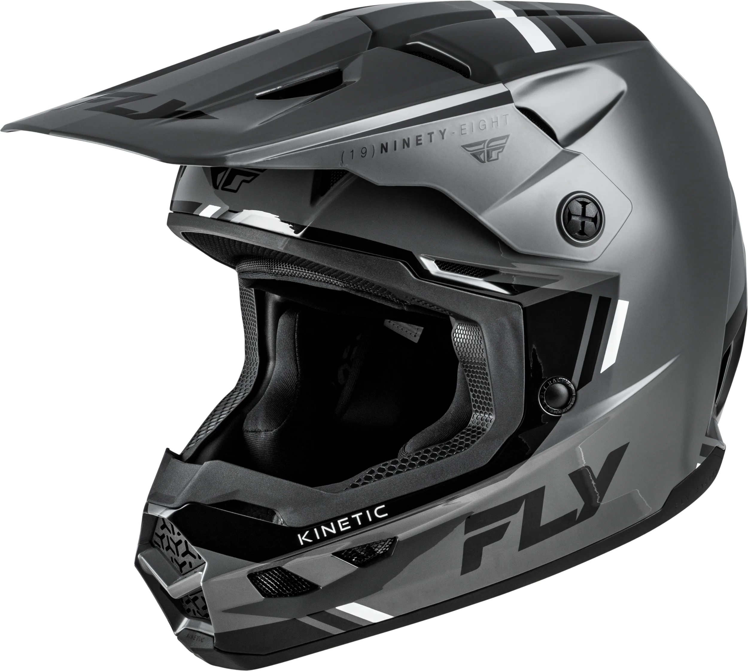 Kinetic Verdict Helmet Grey/Black/White Lg