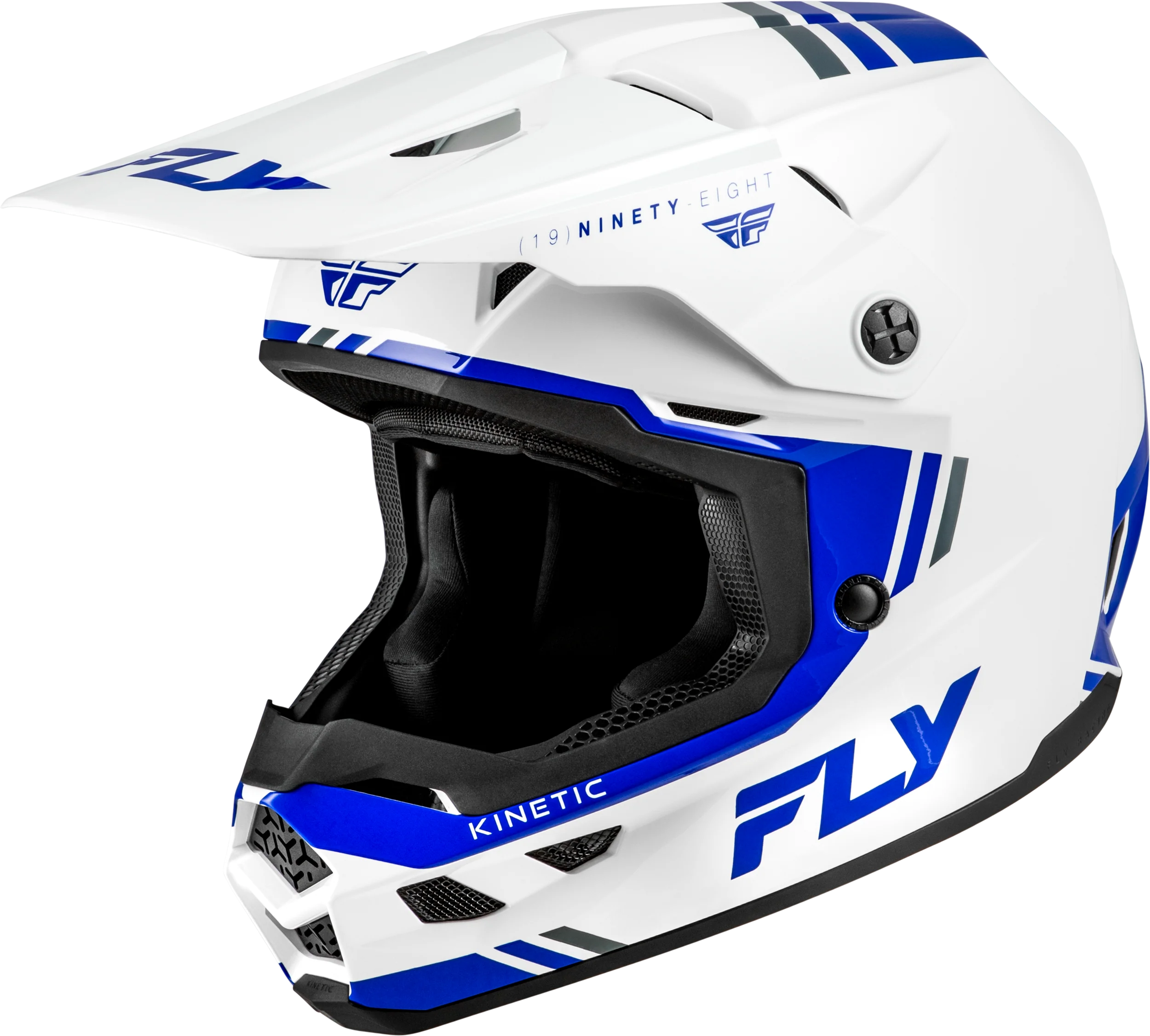 Kinetic Verdict Helmet White/Blue/Grey Sm