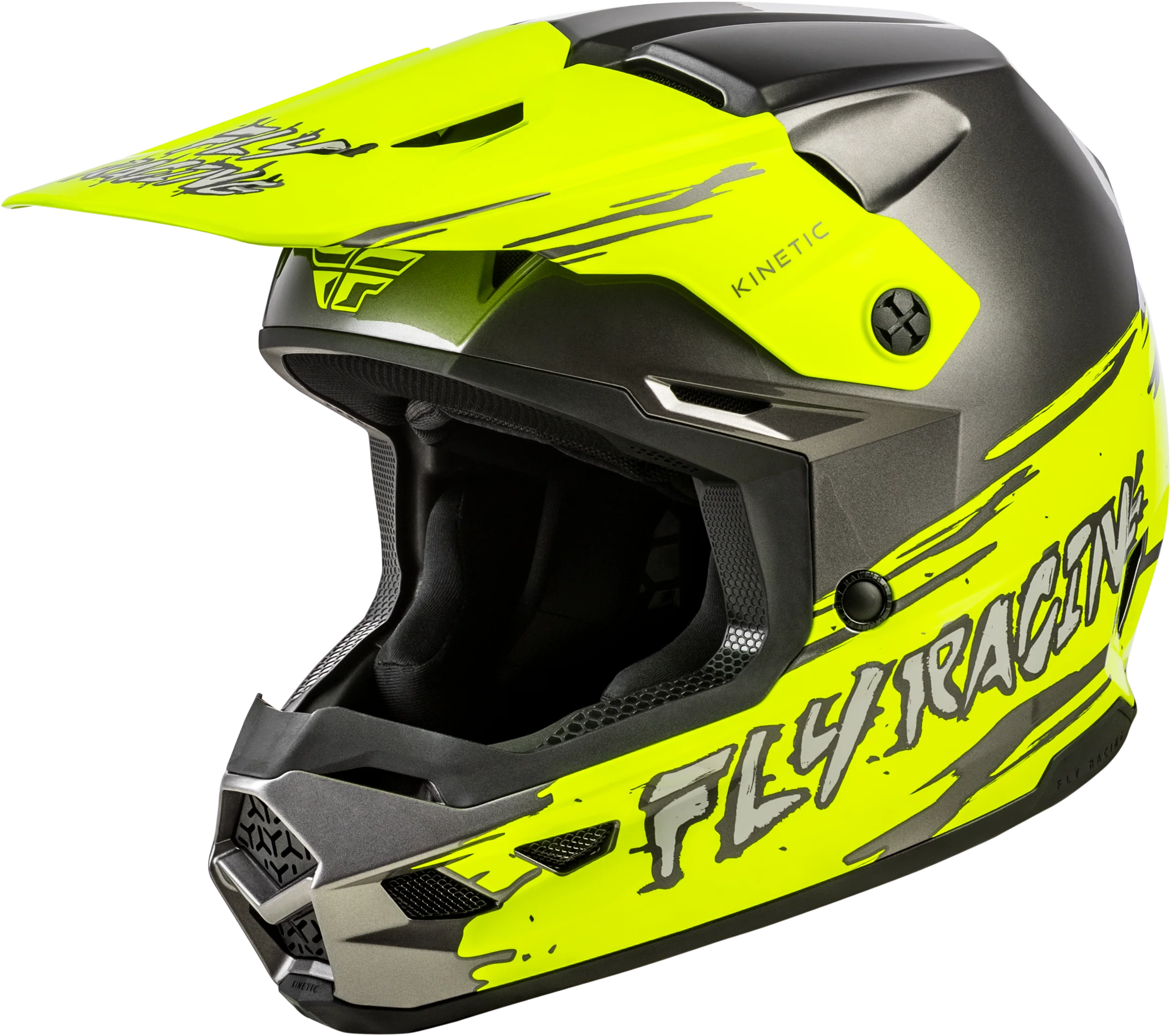 Youth Kinetic Surge Helmet Grey/Hi-Vis Ym