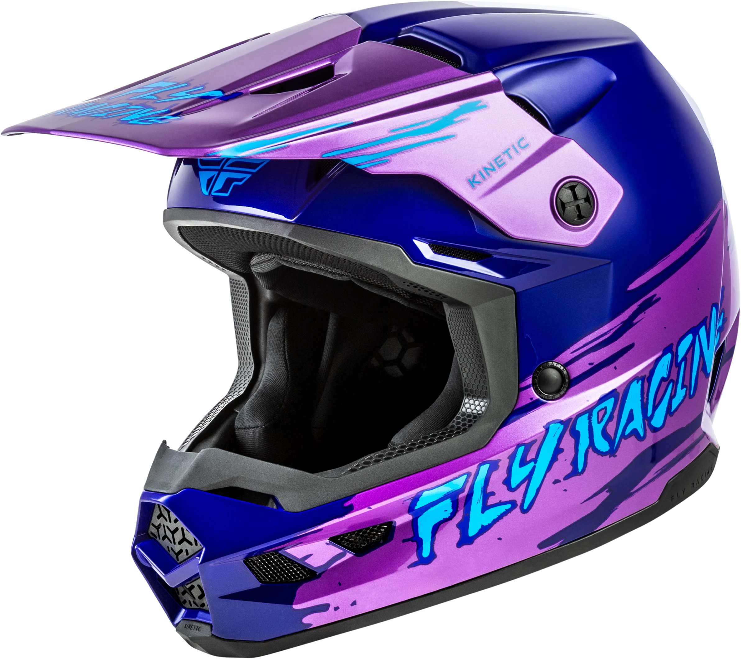 Youth Kinetic Surge Helmet Pink/Purple/Teal Ys