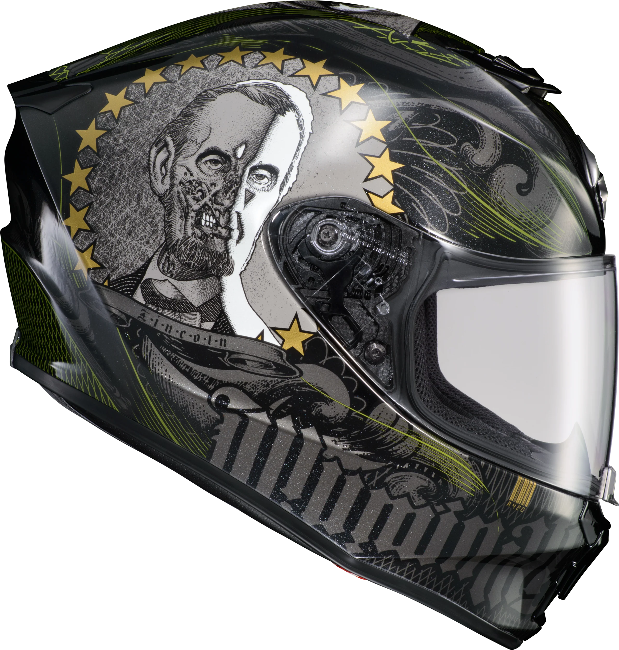 Exo-R420 Full-Face Helmet Illuminati 2 Black 2x
