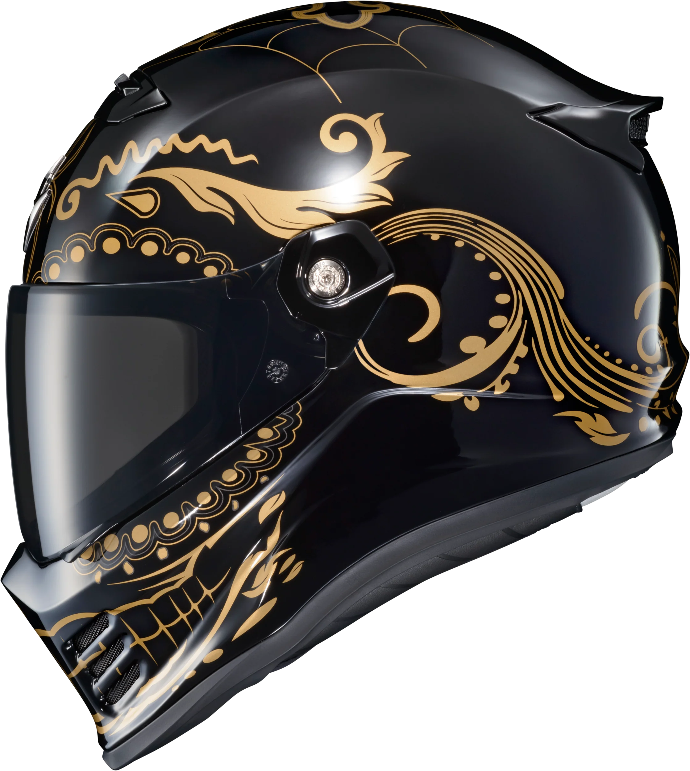 Covert Fx Full Face Helmet El Malo Gold/Gloss Black Xl