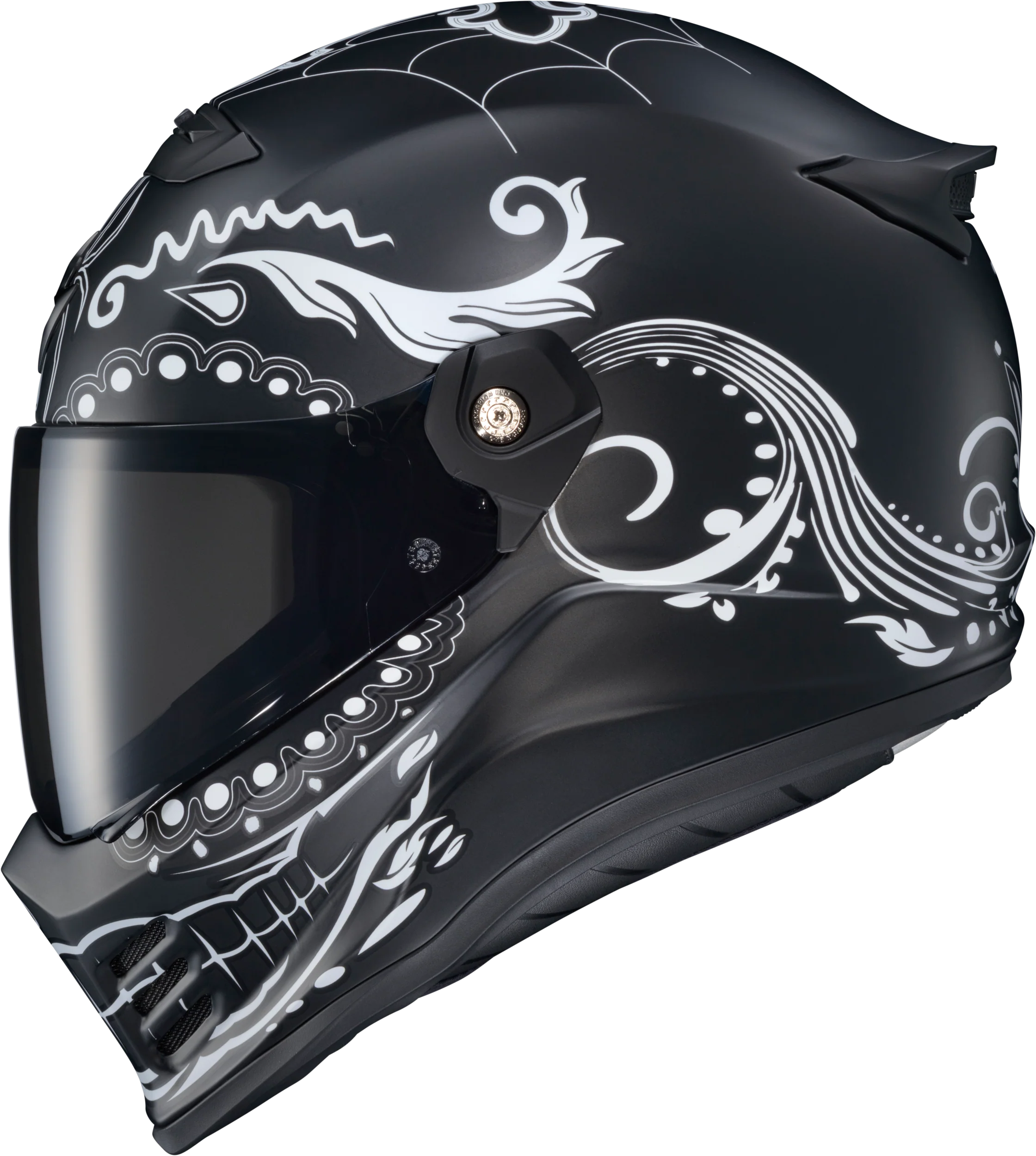 Covert Fx Full Face Helmet El Malo White/Matte Black Lg