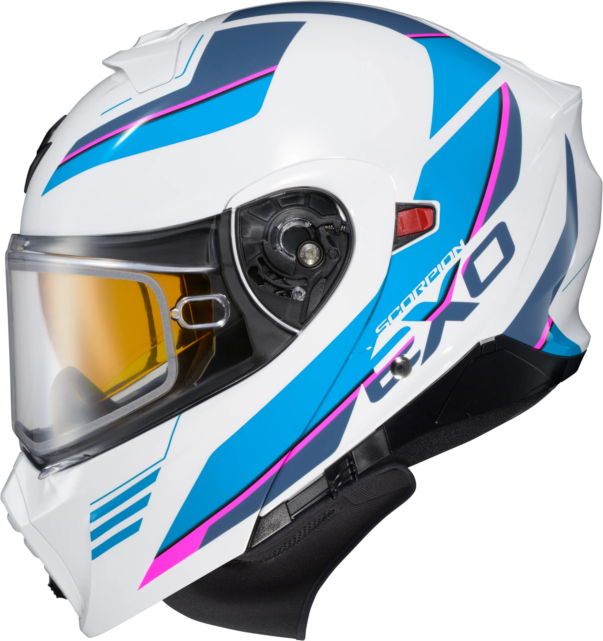 Exo-Gt930 Cold Weather Helmet Modulus Wht/Blu Lg (Dual Pane)