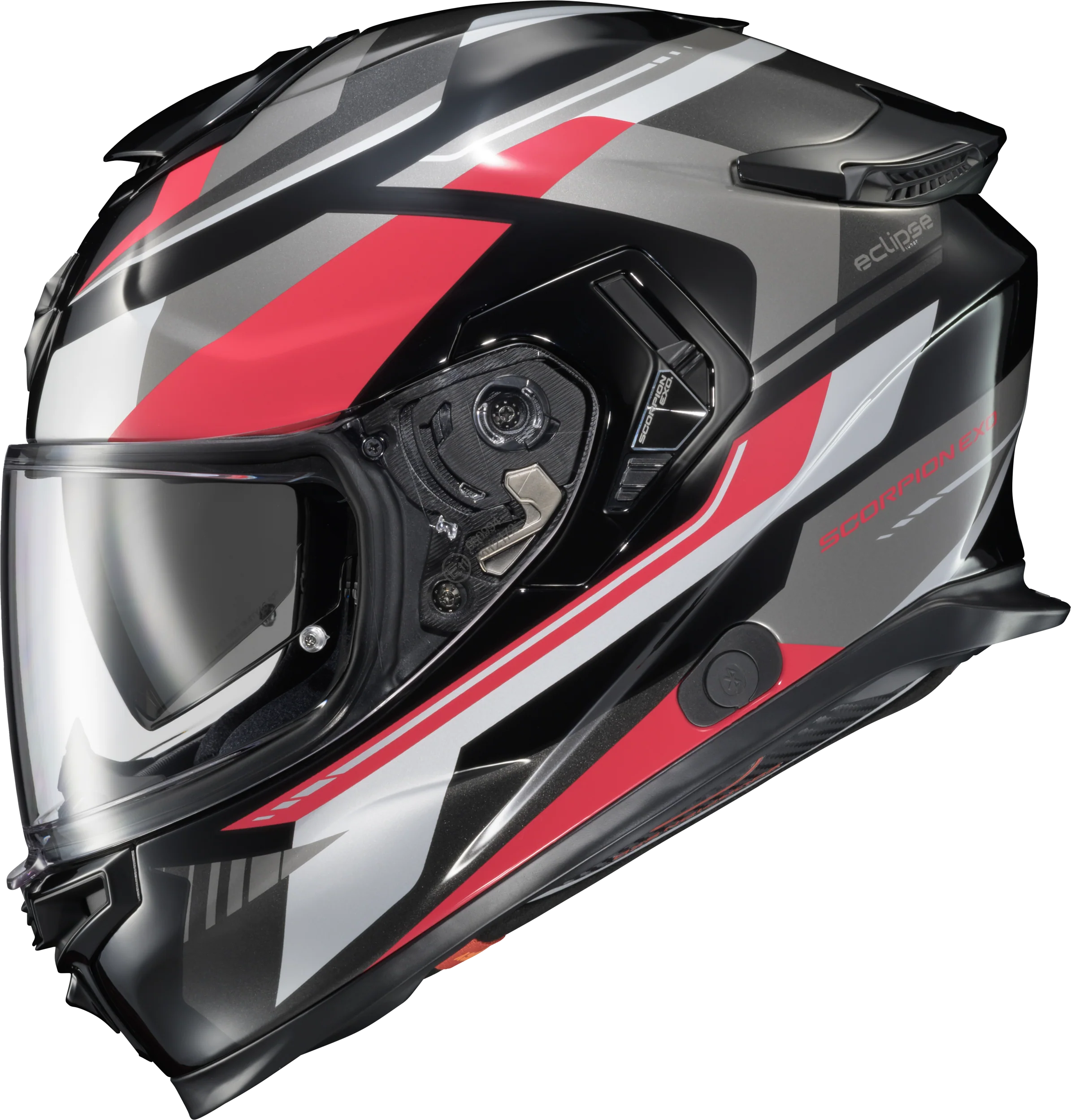 Exo-Eclipse Full Face Helmet Lunar Red/White/Black Lg