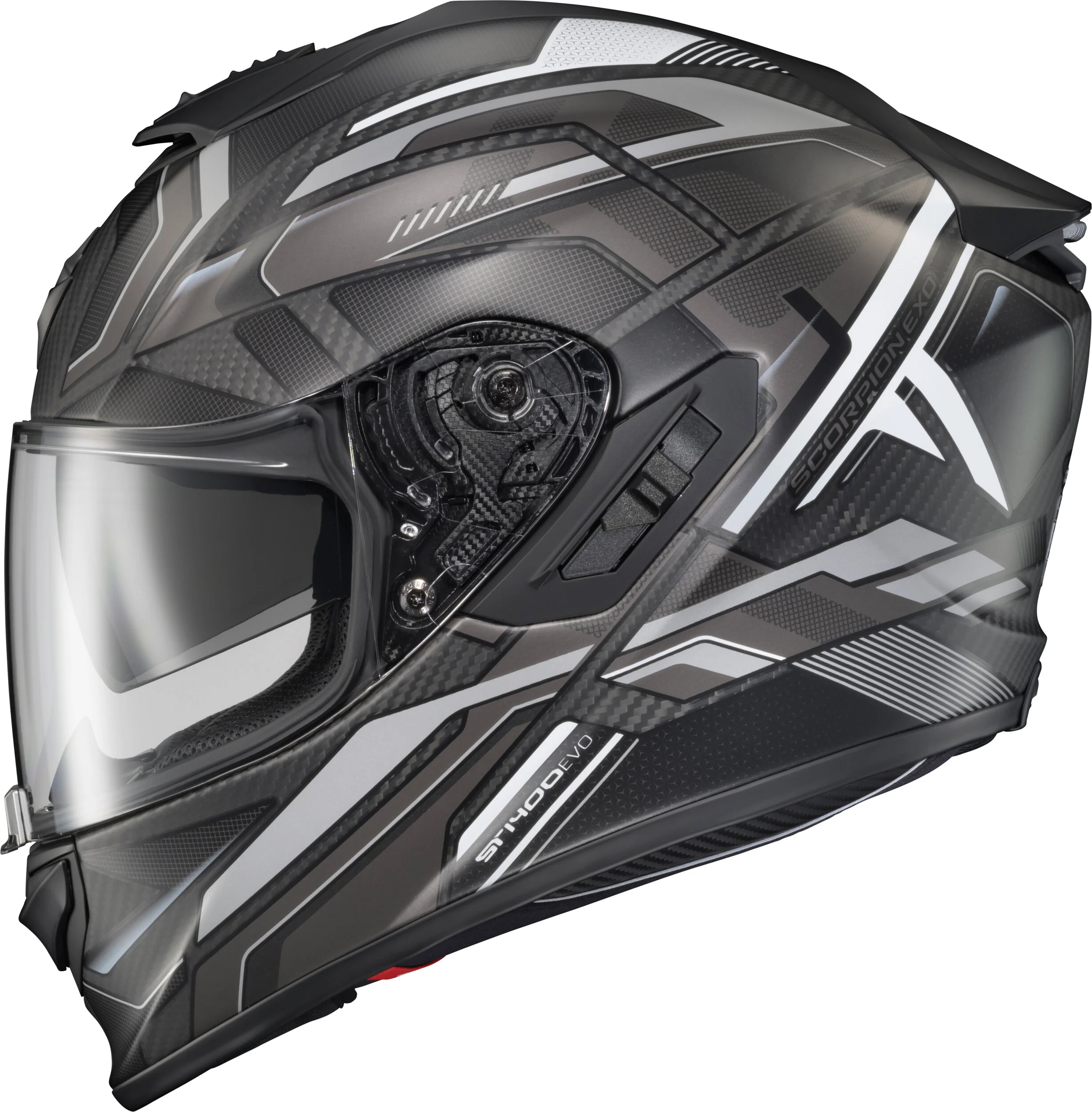 Exo-St1400 Evo Carbon Helmet Hex Matte Grey Sm