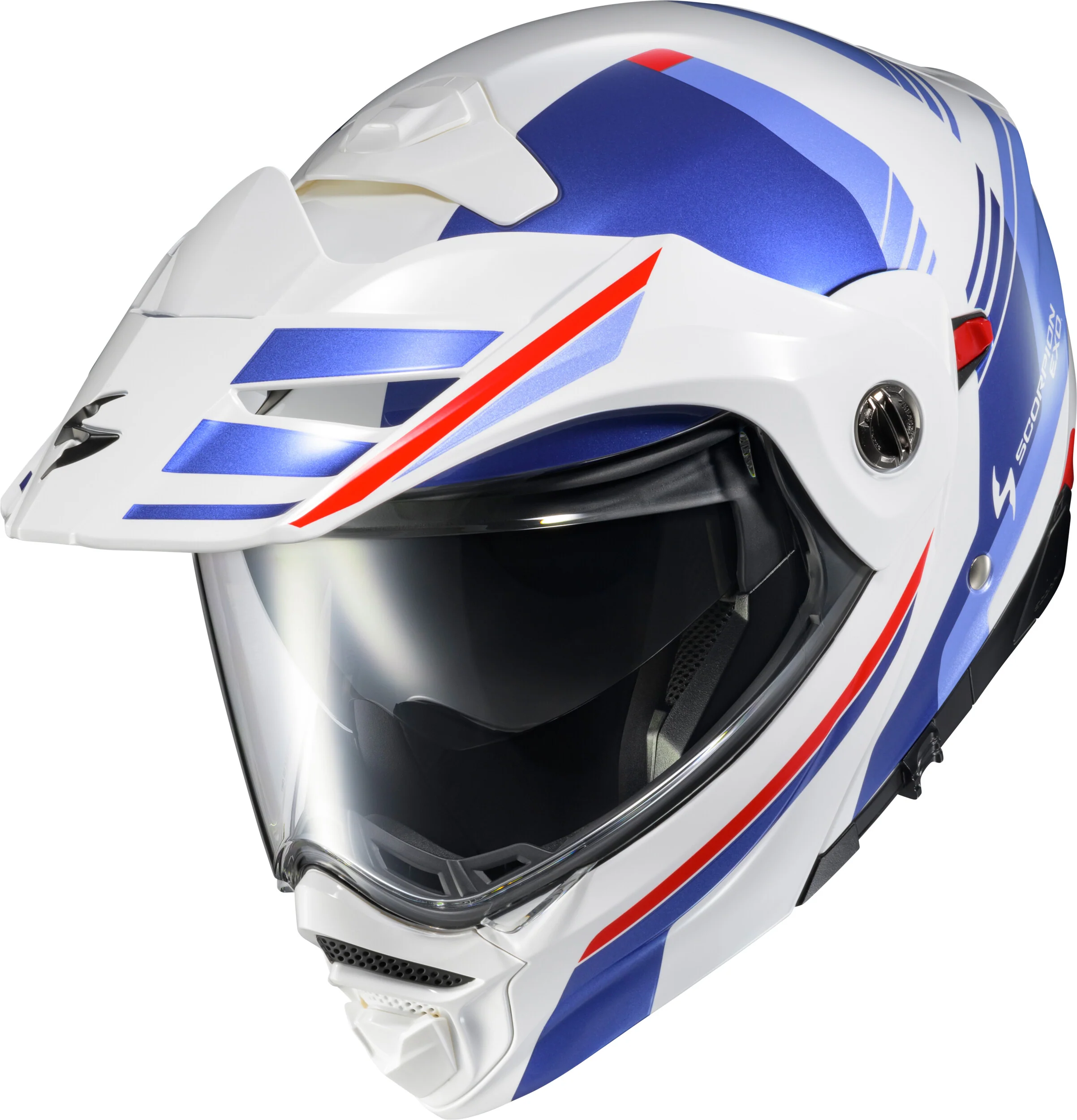 Exo-At960 Modular Helmet Monk White/Blue 3x