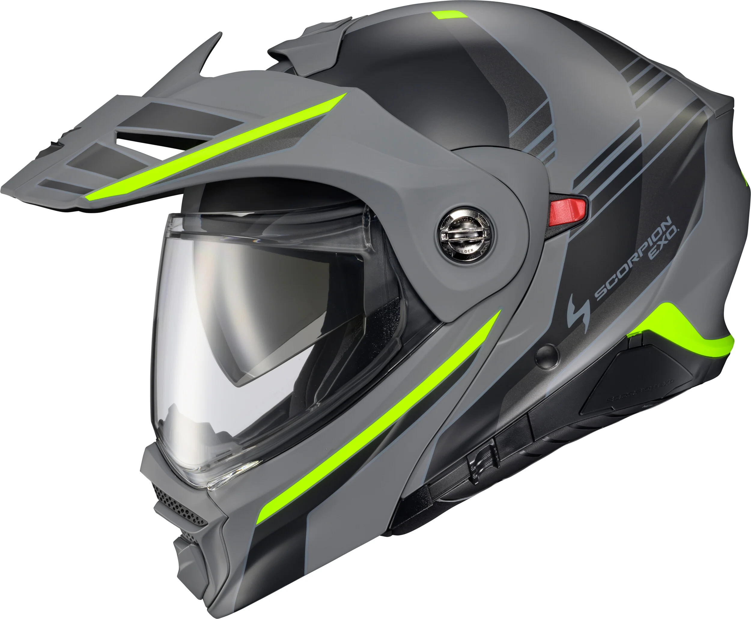 Exo-At960 Modular Helmet Monk Grey/Hi-Viz Md