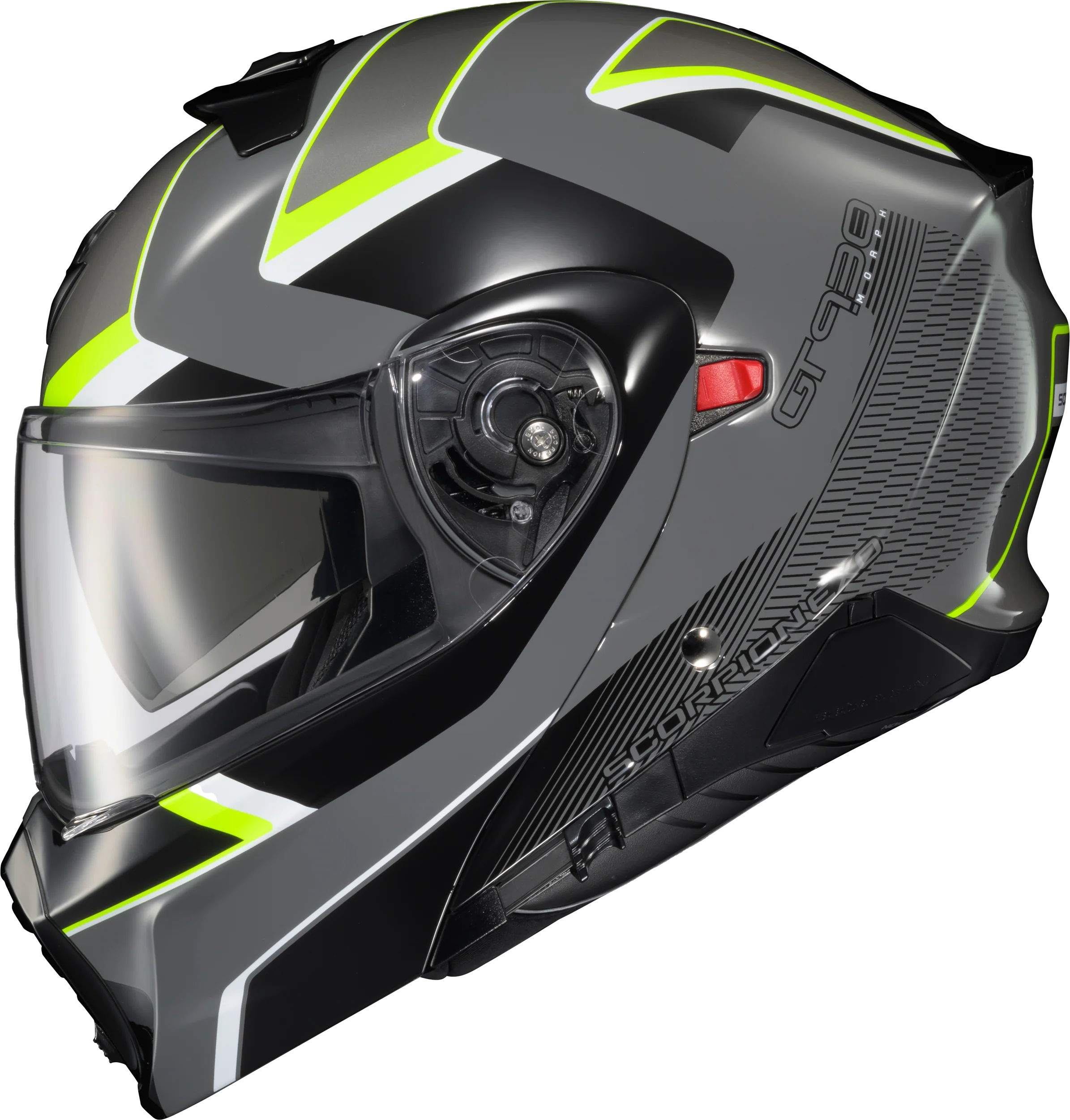 Exo-Gt930 Transformer Helmet Morph Grey/Hi-Viz Sm