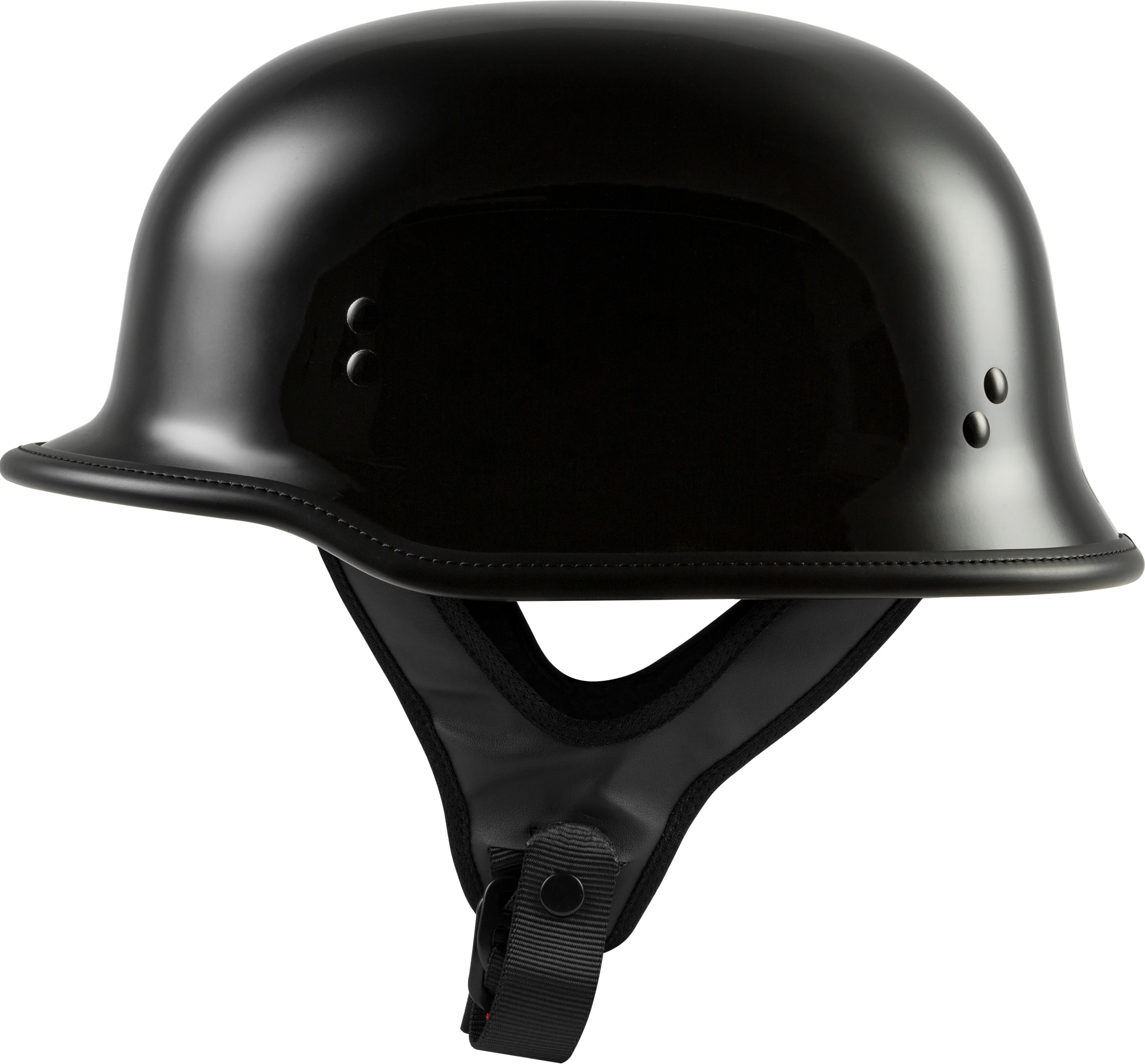 9mm German Beanie Helmet Gloss Black 4x