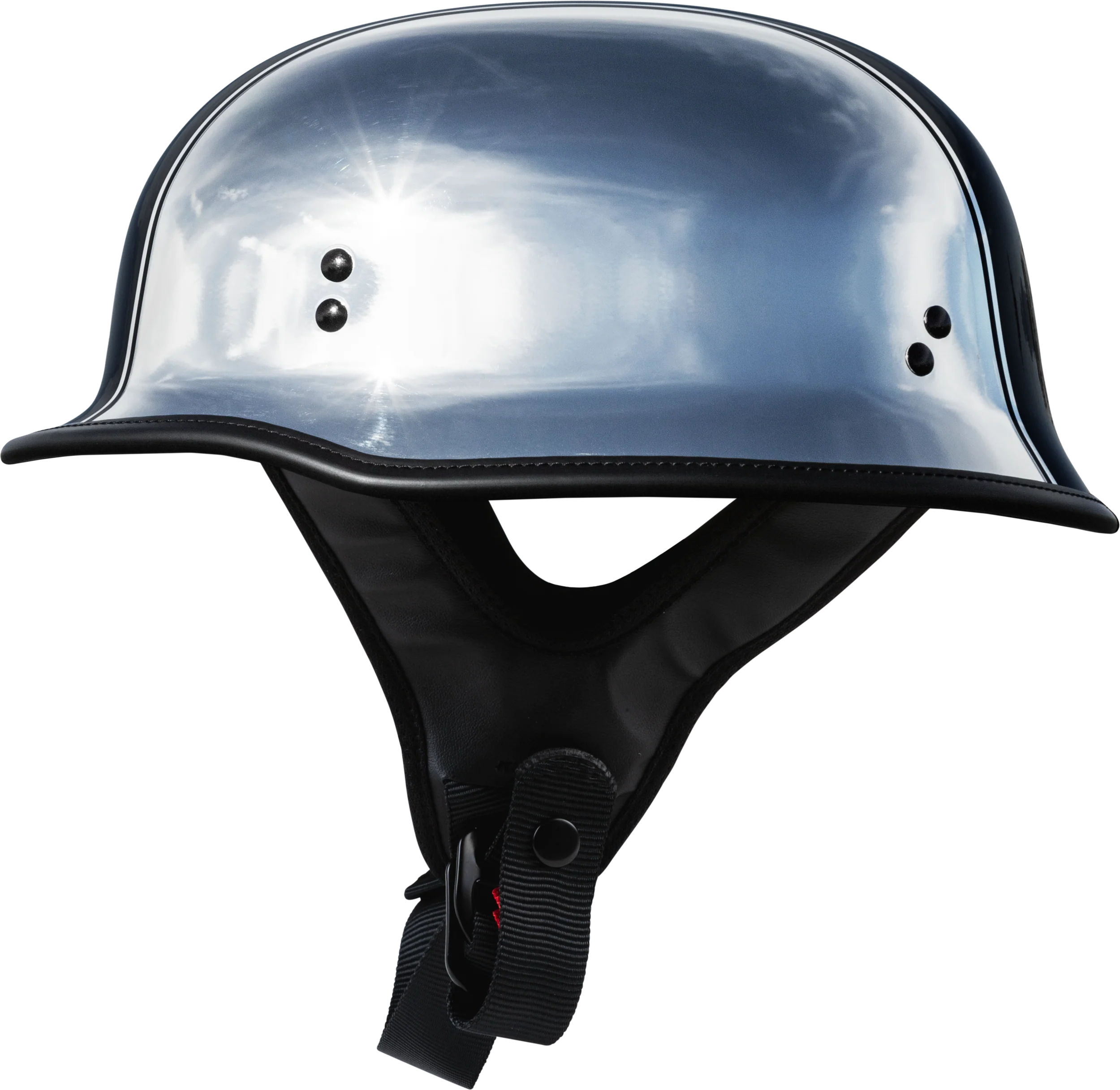 9mm German Beanie Helmet Chrome 2x