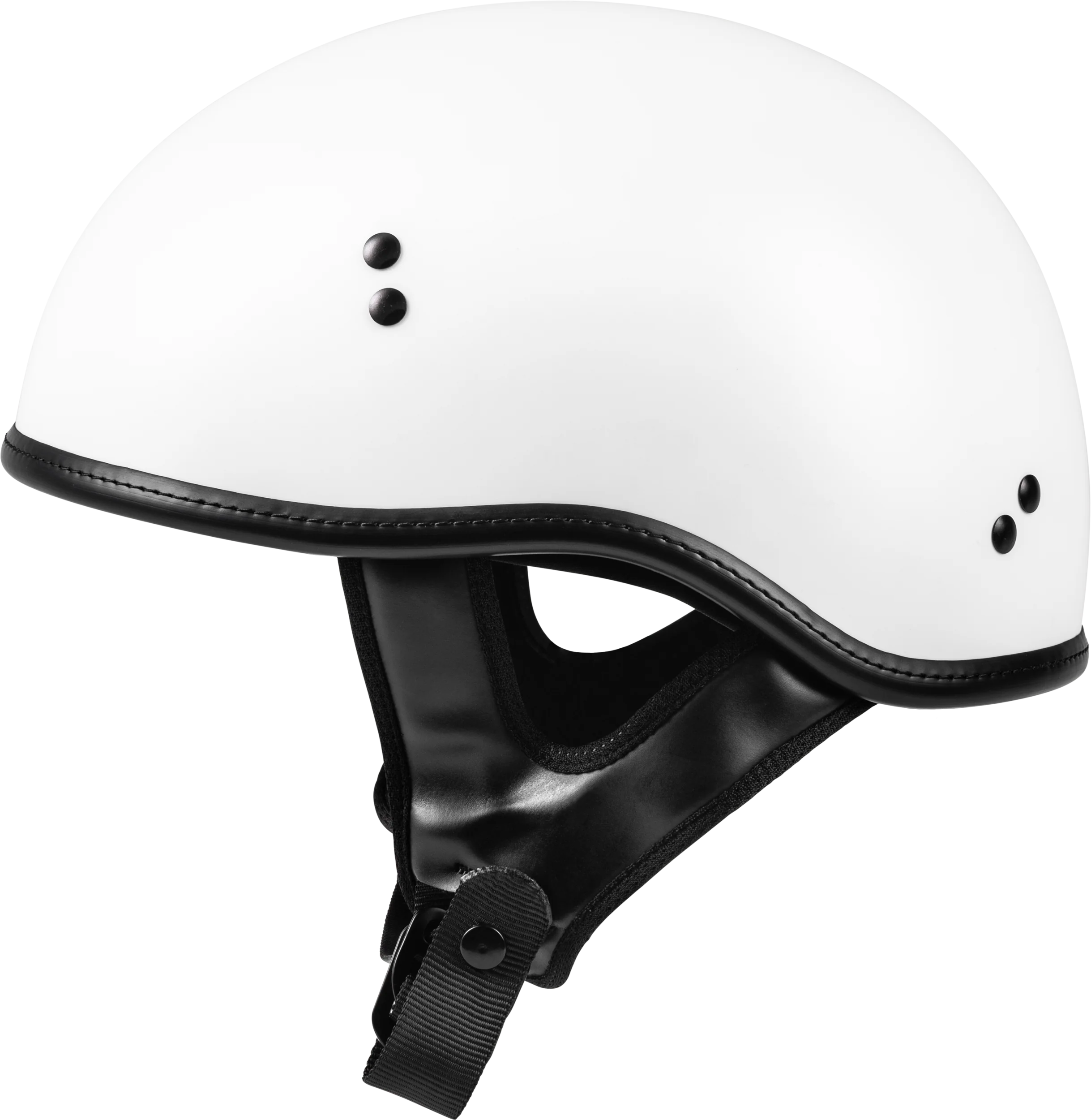 .357 Solid Half Helmet Matte White Sm