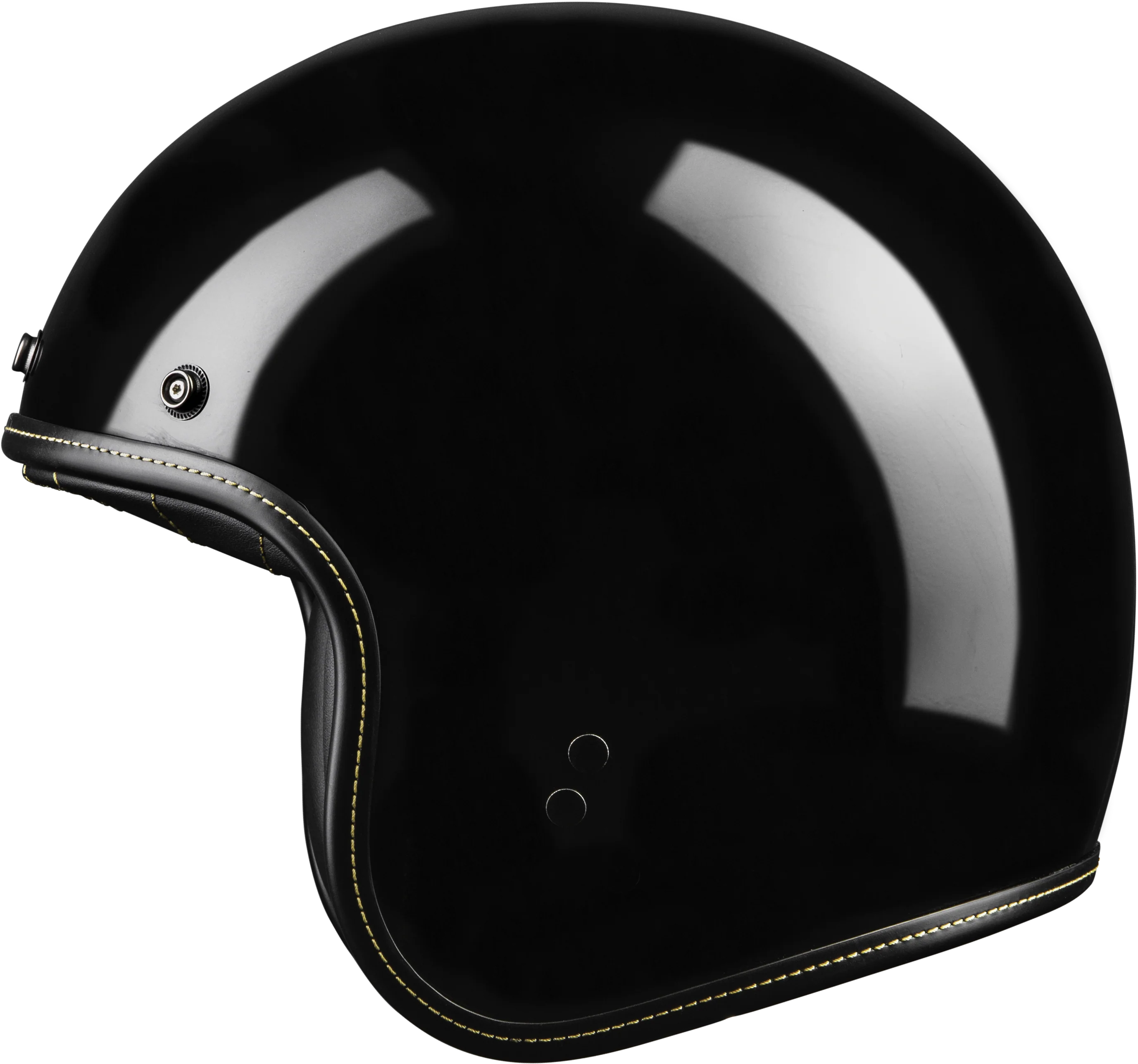 .38 Retro Helmet Gloss Black Xs