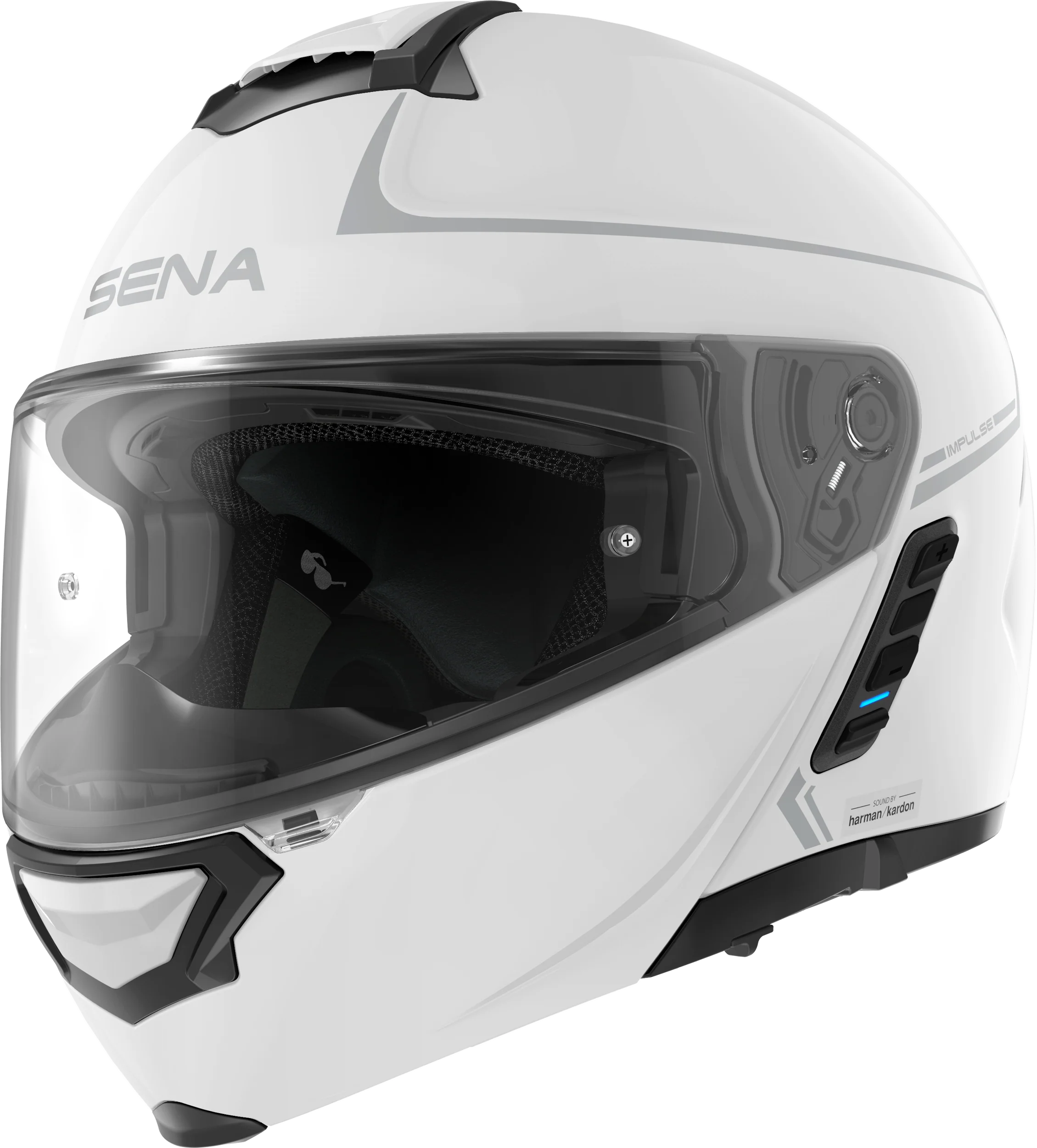 Impulse Flip Up Helmet Gloss White Md