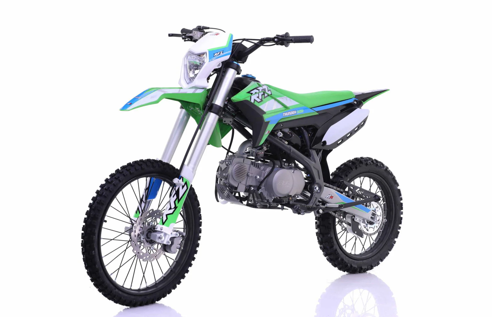 Apollo Thunder RFZ150 DLX 140cc Dirt Bike, 4-Speed Manual, 19/16 inch Wheels, Headlight, Age 16 and up - Image 4