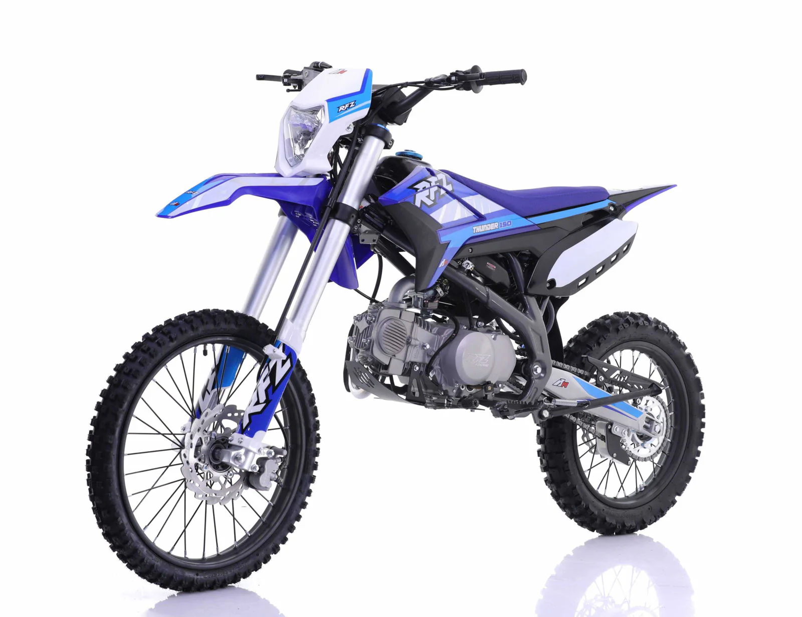 Apollo Thunder RFZ150 DLX 140cc Dirt Bike, 4-Speed Manual, 19/16 inch Wheels, Headlight, Age 16 and up - Image 5
