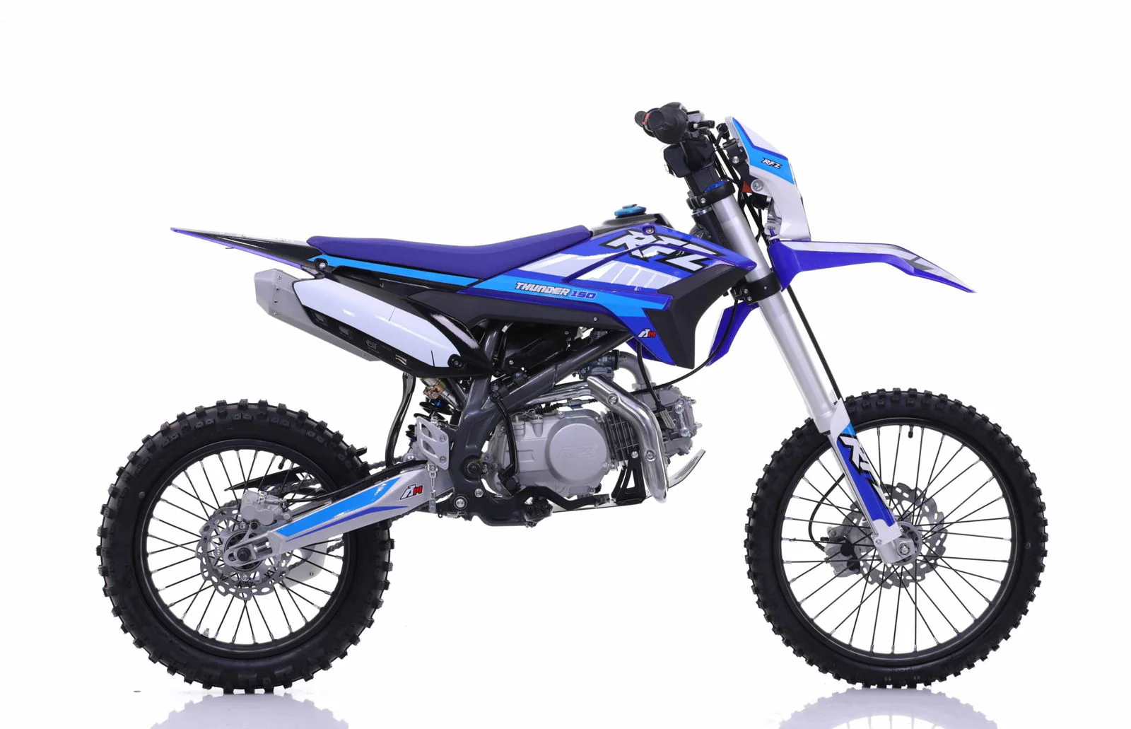 Apollo Thunder RFZ150 DLX 140cc Dirt Bike, 4-Speed Manual, 19/16 inch Wheels, Headlight, Age 16 and up - Image 9