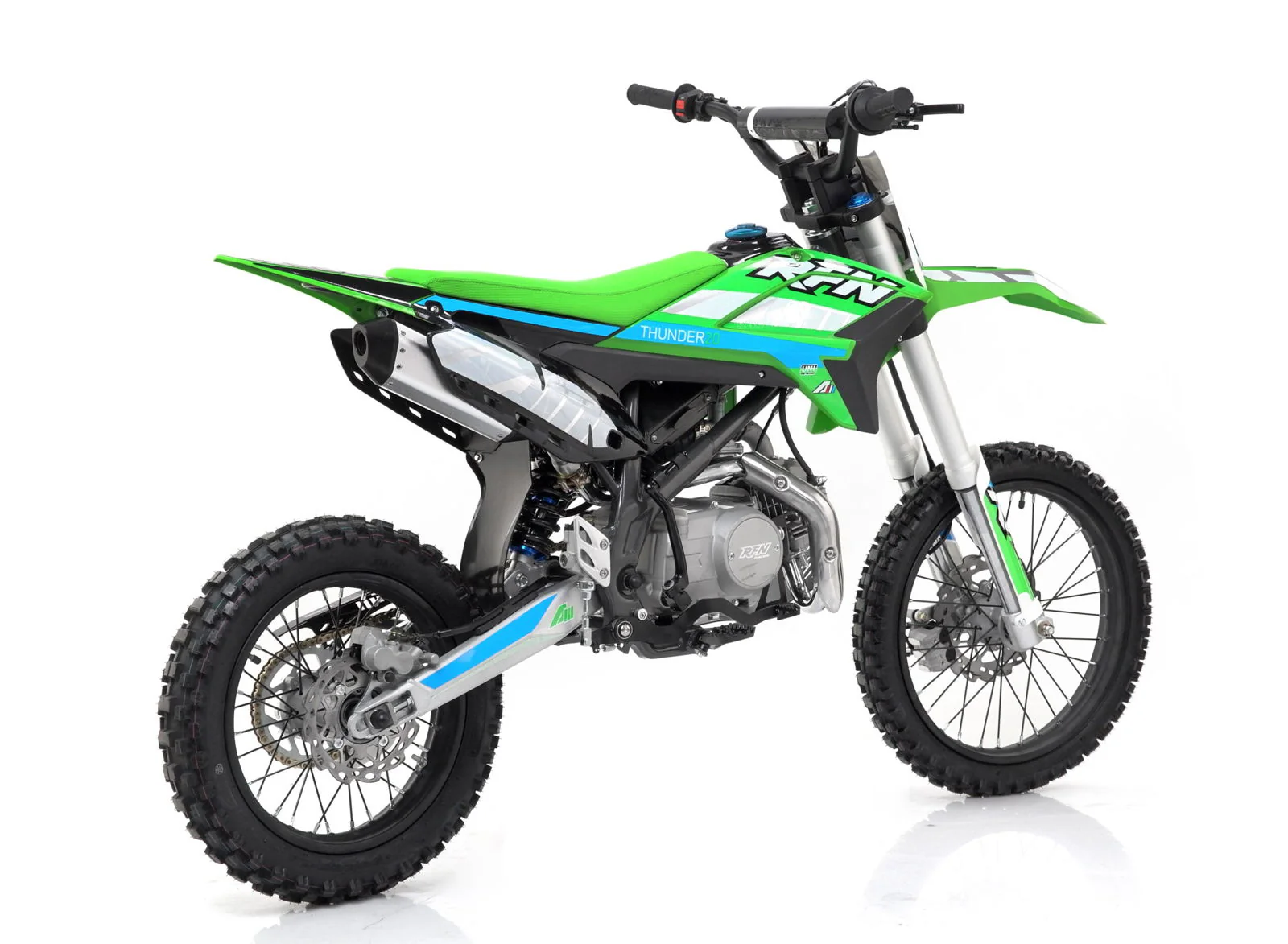 Apollo Thunder T20 125cc Dirt Bike, 4-Speed Manual, 17/14 inch Wheels, Ages 12 and up - Image 4