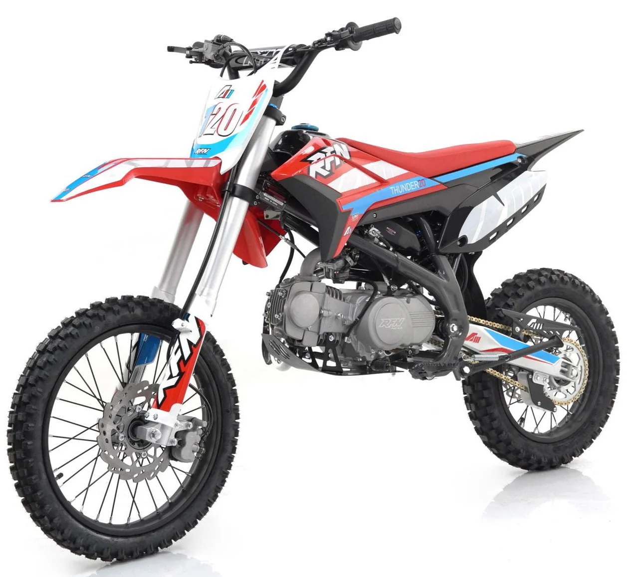 Apollo Thunder T40 140cc Dirt Bike, 4-Speed Manual, 17/14 inch Wheels, Ages 12 and up