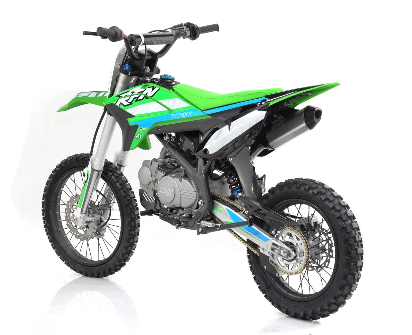 Apollo Thunder T40 140cc Dirt Bike, 4-Speed Manual, 17/14 inch Wheels, Ages 12 and up - Image 8