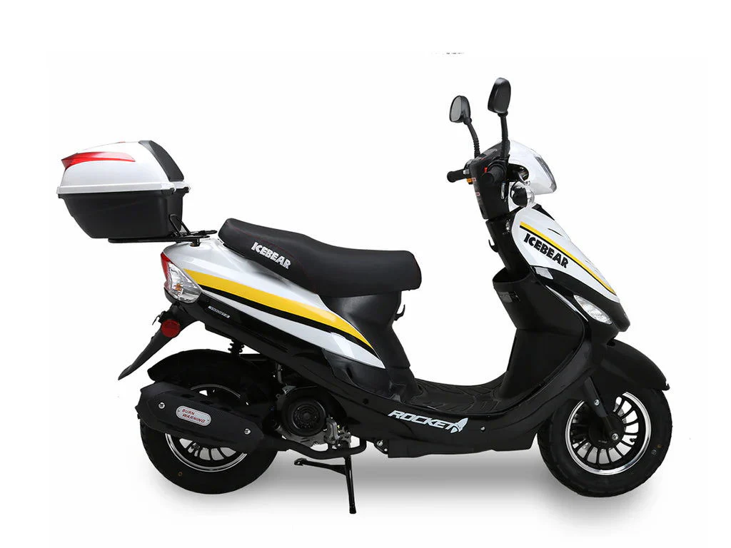 Ascend R-2 50cc Street Scooter, Automatic, Front Disc Brake, LED Headlight, Trunk Included, 50 State Legal - Image 4