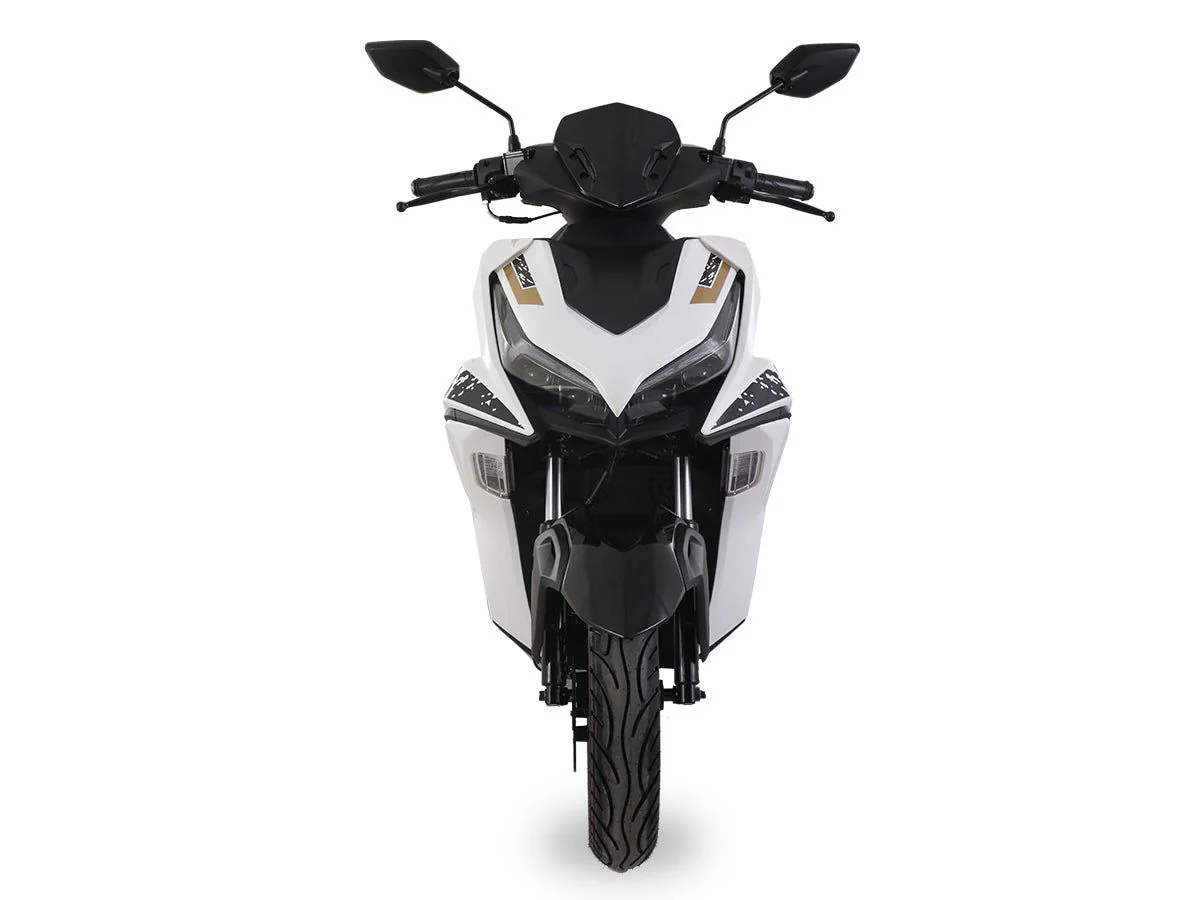 Ascend F3 150cc Street Scooter, Automatic Shifting, Hydraulic Disc Brakes, 14 inch Aluminum Wheels, Digital Speedometers - Image 4