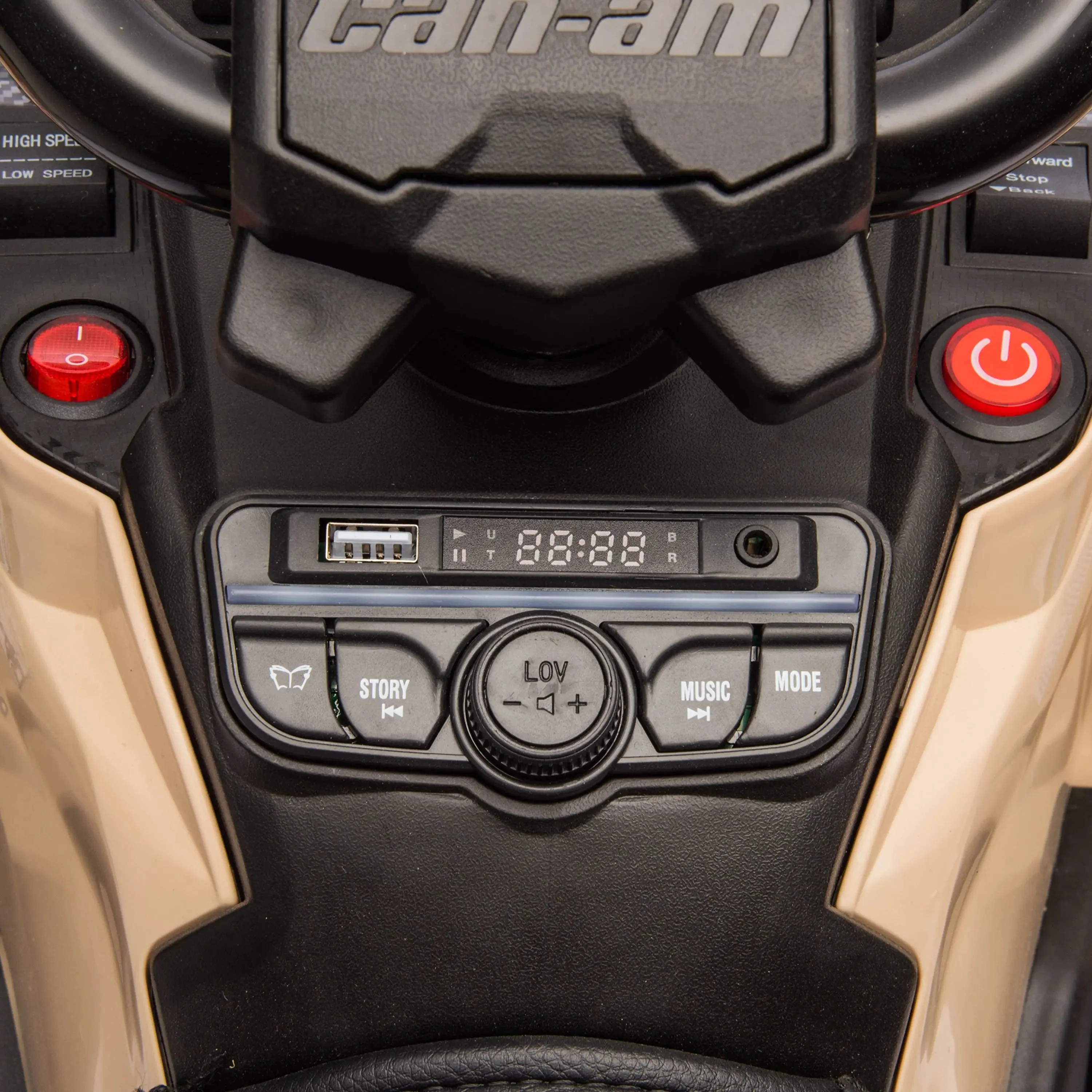 Officially Licensed Can-Am Outlander 24V Kids Ride-On ATV - Image 22