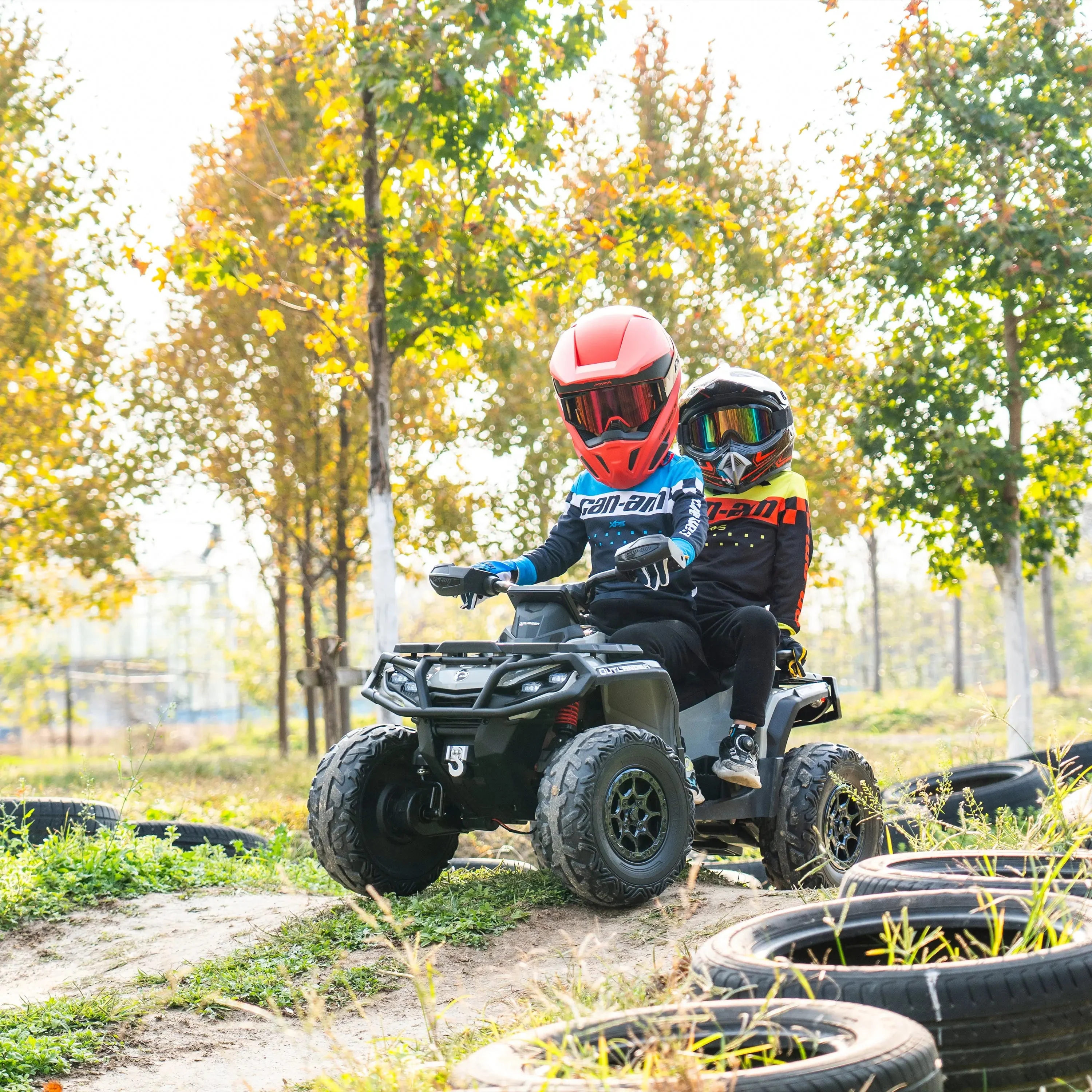 Officially Licensed Can-Am Outlander 24V Kids Ride-On ATV - Image 3