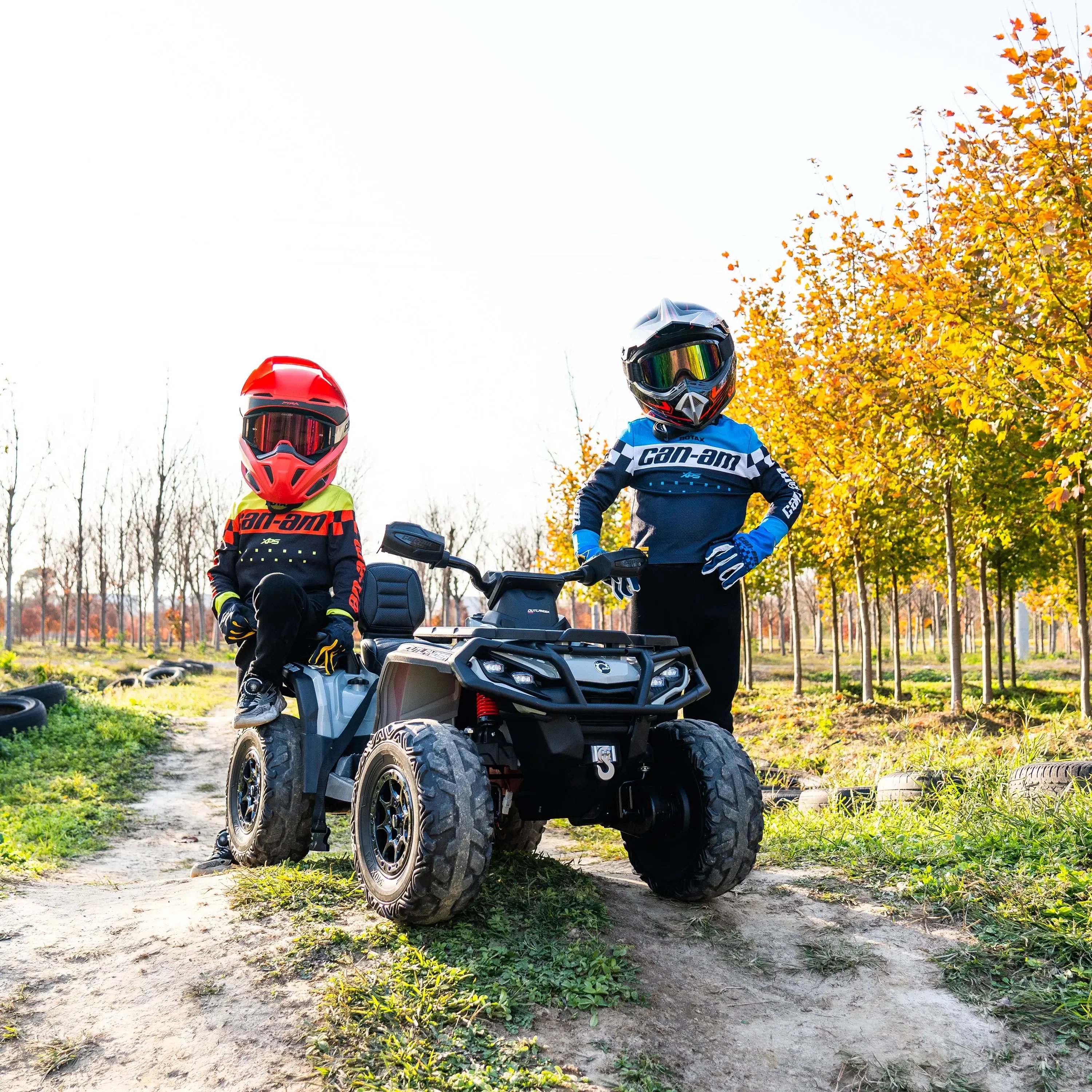 Officially Licensed Can-Am Outlander 24V Kids Ride-On ATV - Image 5