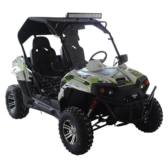 TrailMaster Challenger 200X Go Kart UTV Side by Side, with Alloy Wheels, Windshield and LED Light Bar - Image 7