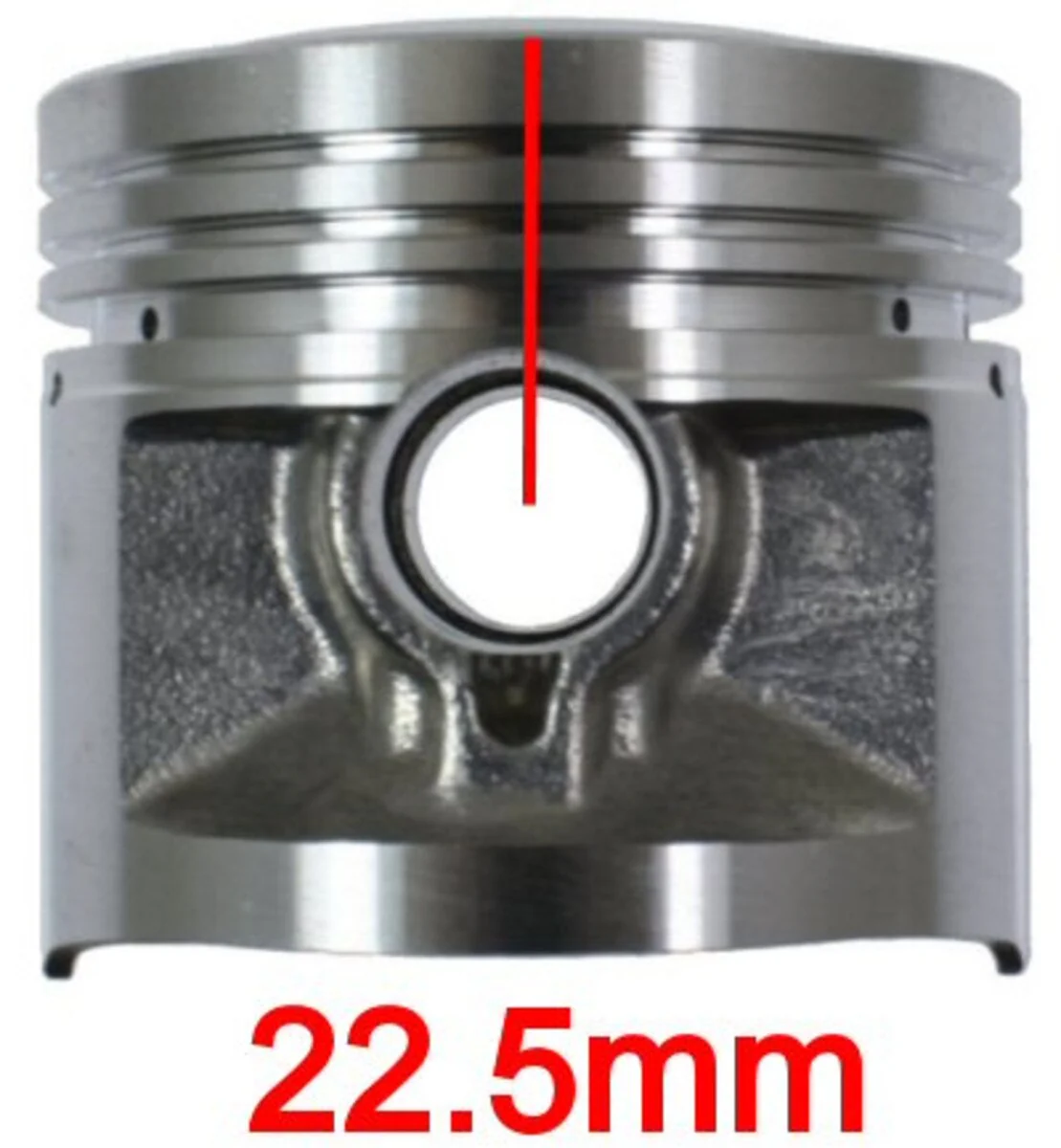 125cc 4-stroke Piston and Ring Set - Image 2